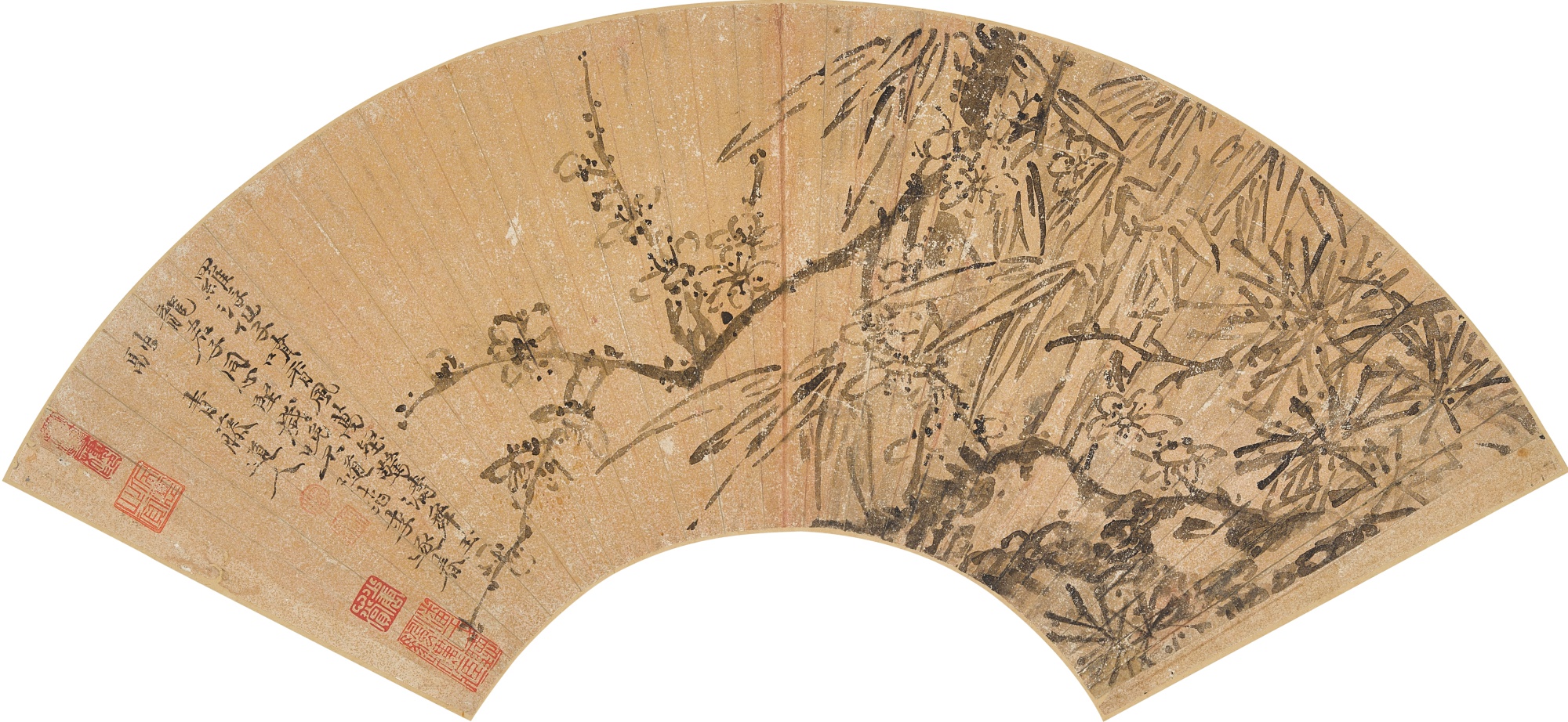 「小聽颿樓」藏畫 拍品編號9001-9052 — Xu Wei, Pine, Bamboo, and Plum Blossoms