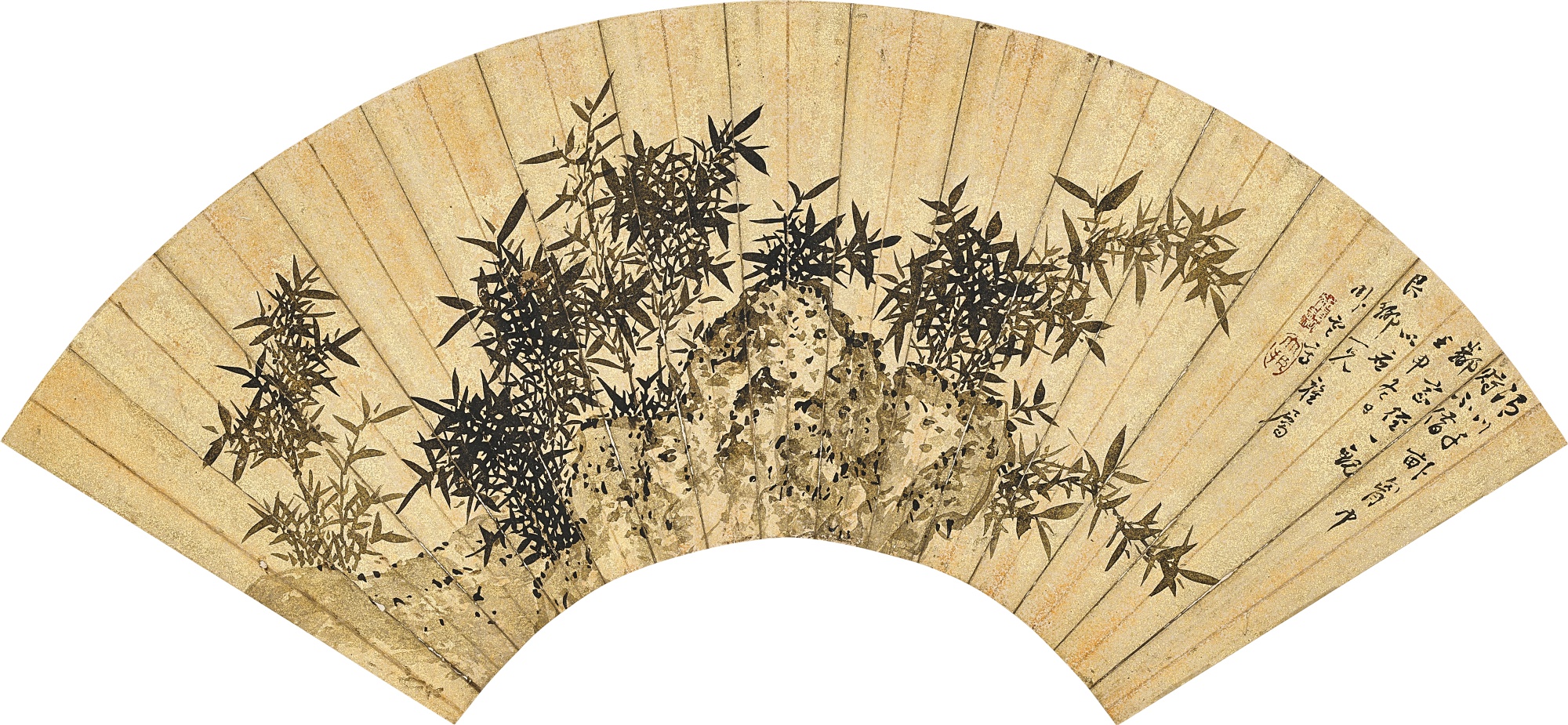 Unknown — Monk Dazhen (Early Qing Dynasty), Bamboo and Rock