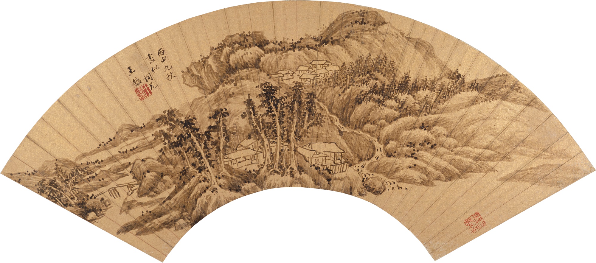 Wang Jian 1598-1677 — Wang Jian, Hermitage in Lush Mountains