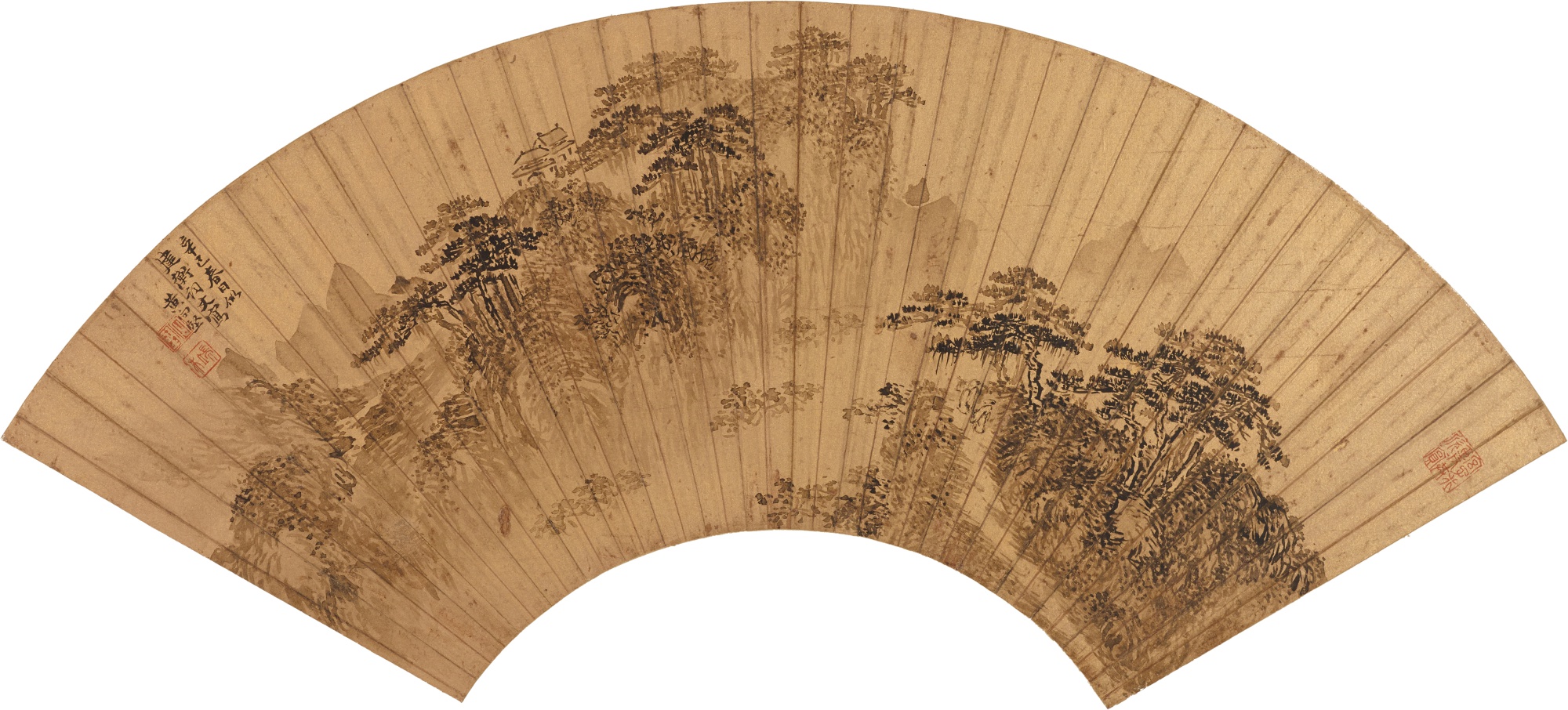 Huang Xiangjian 1609-1673 — Huang Xiangjian, Visiting Friend in Mountains