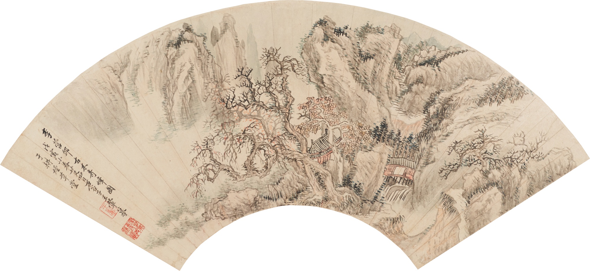 Wang Hui 1632-1717 — Wang Hui, Landscape after Li Cheng