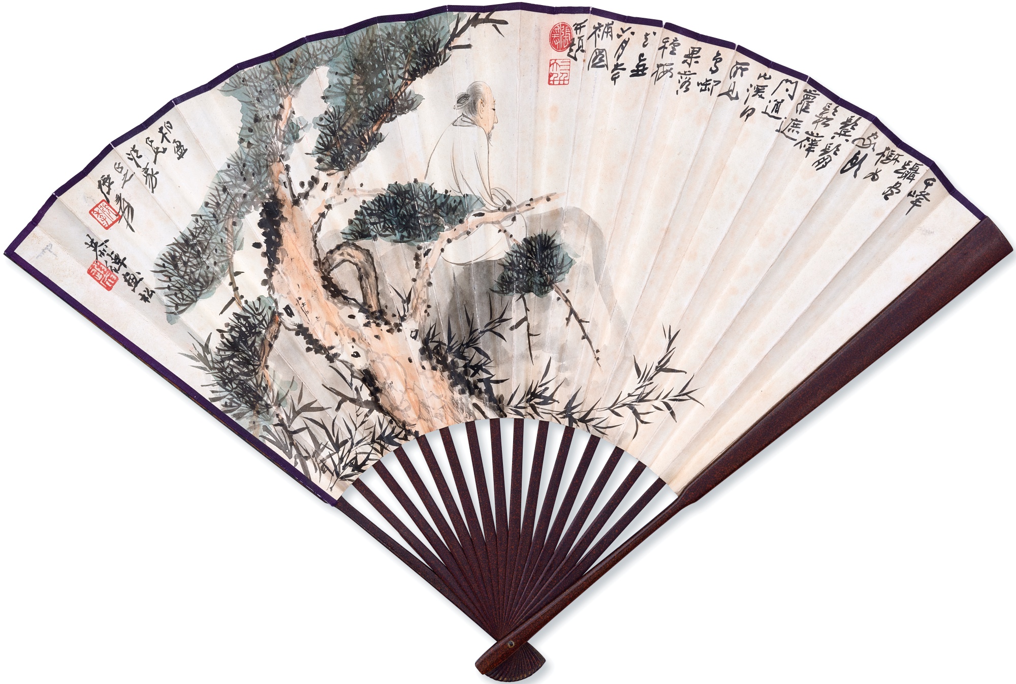 Unknown — Chang Dai-chien, Ye Gongchuo, Scholar by the Pine Tree