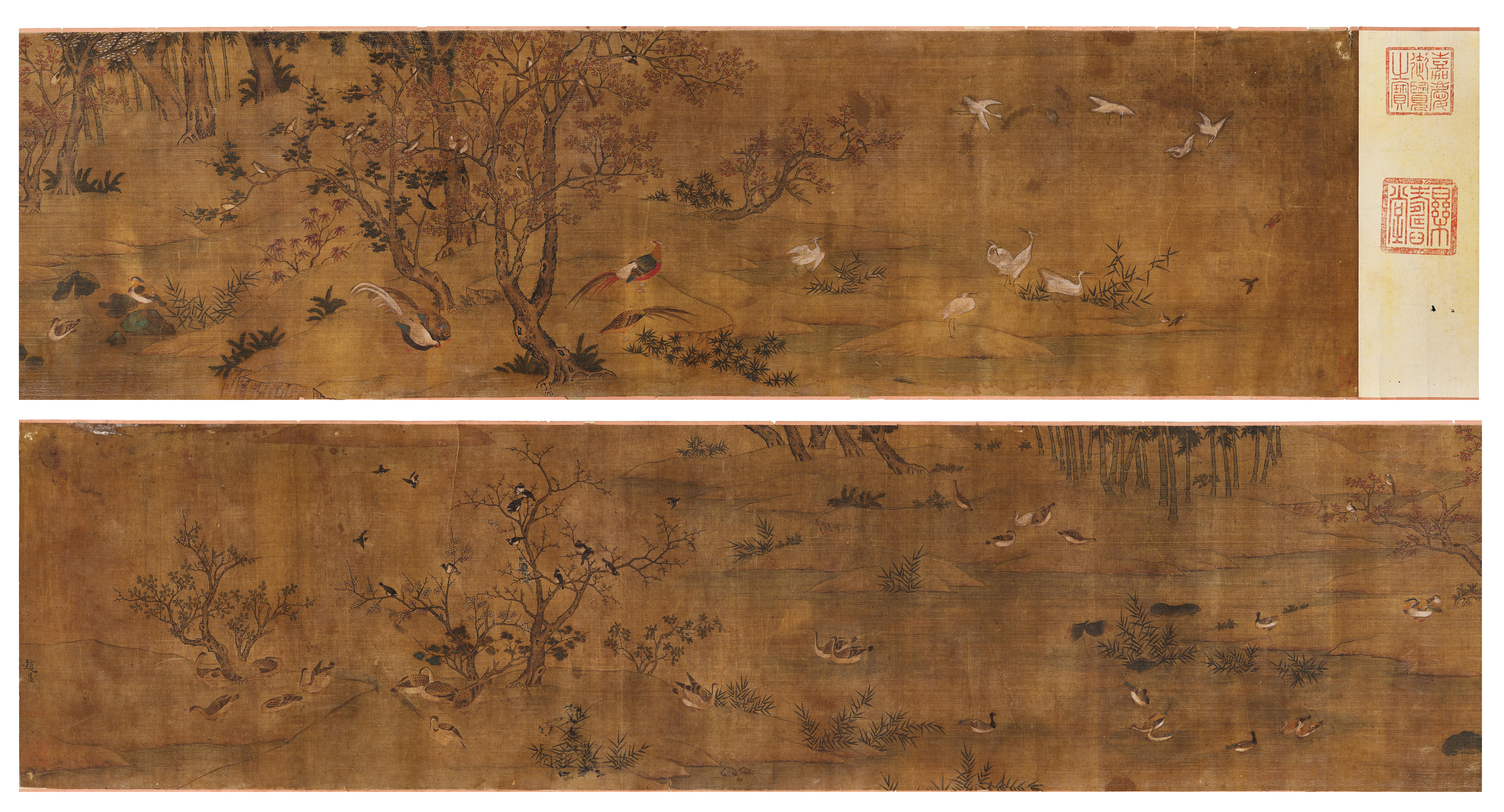 趙昌(款) 百鳥圖 — Attributed to Zhao Chang, Hundred birds