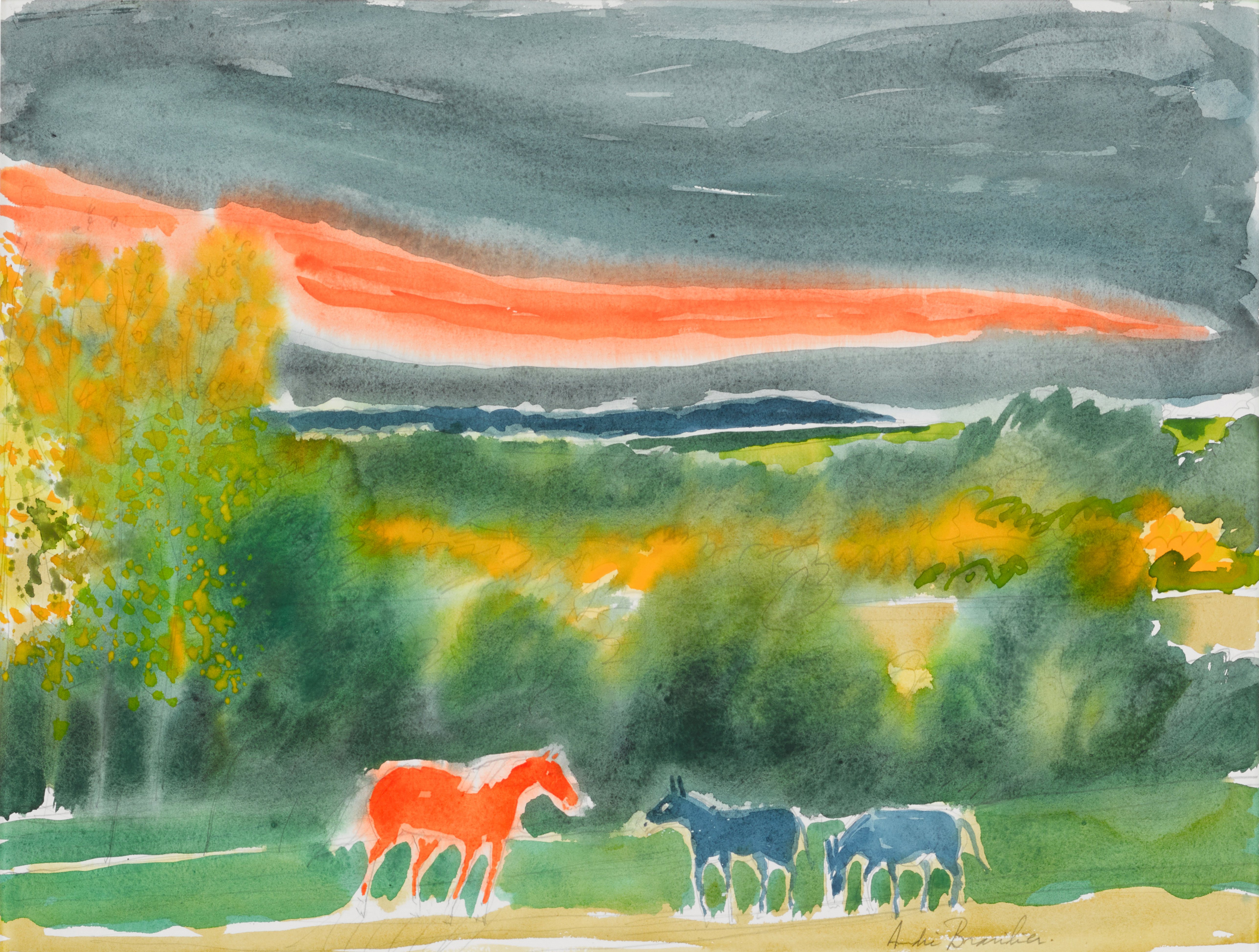 André Brasilier — Soir sur la vallée 山谷晚霞