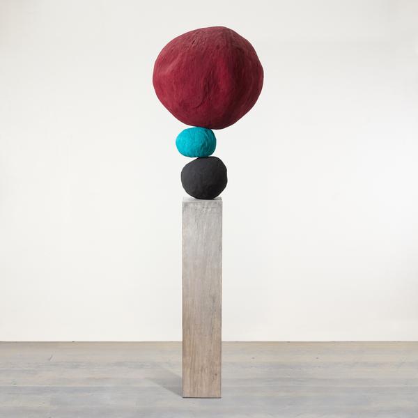 Annie Morris 安妮 · 莫里斯 | Stack 3, Cadmium Red 堆叠 3，鎘紅