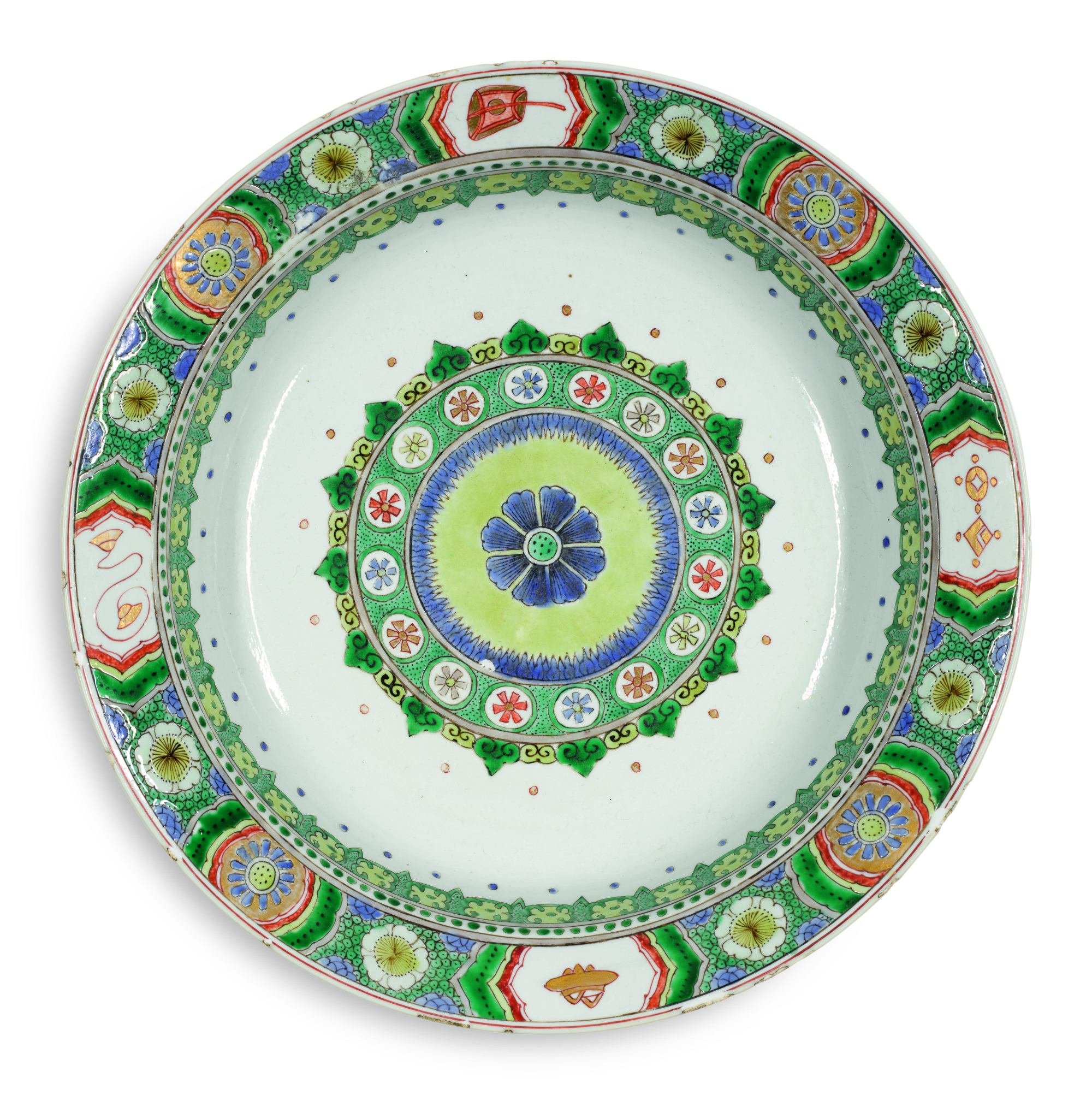 A Famille-verte Deep Dish | Qing Dynasty, Kangxi Period — Qing Dynasty, Kangxi Period