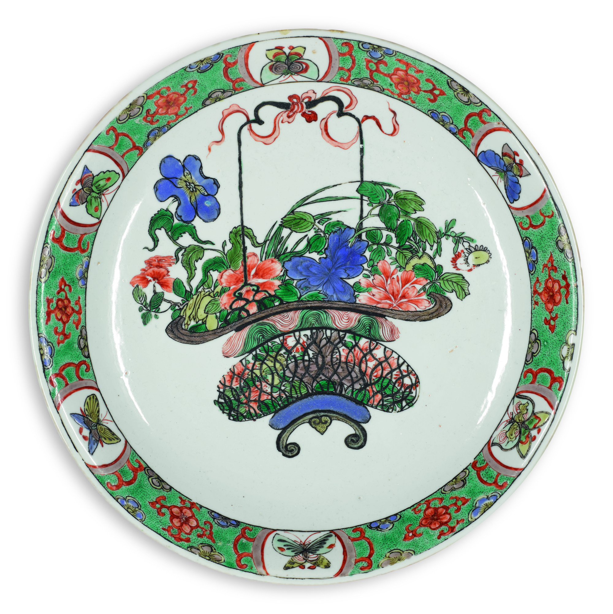 A Famille-verte 'floral' Dish | Qing Dynasty, Kangxi Period — Qing Dynasty, Kangxi Period