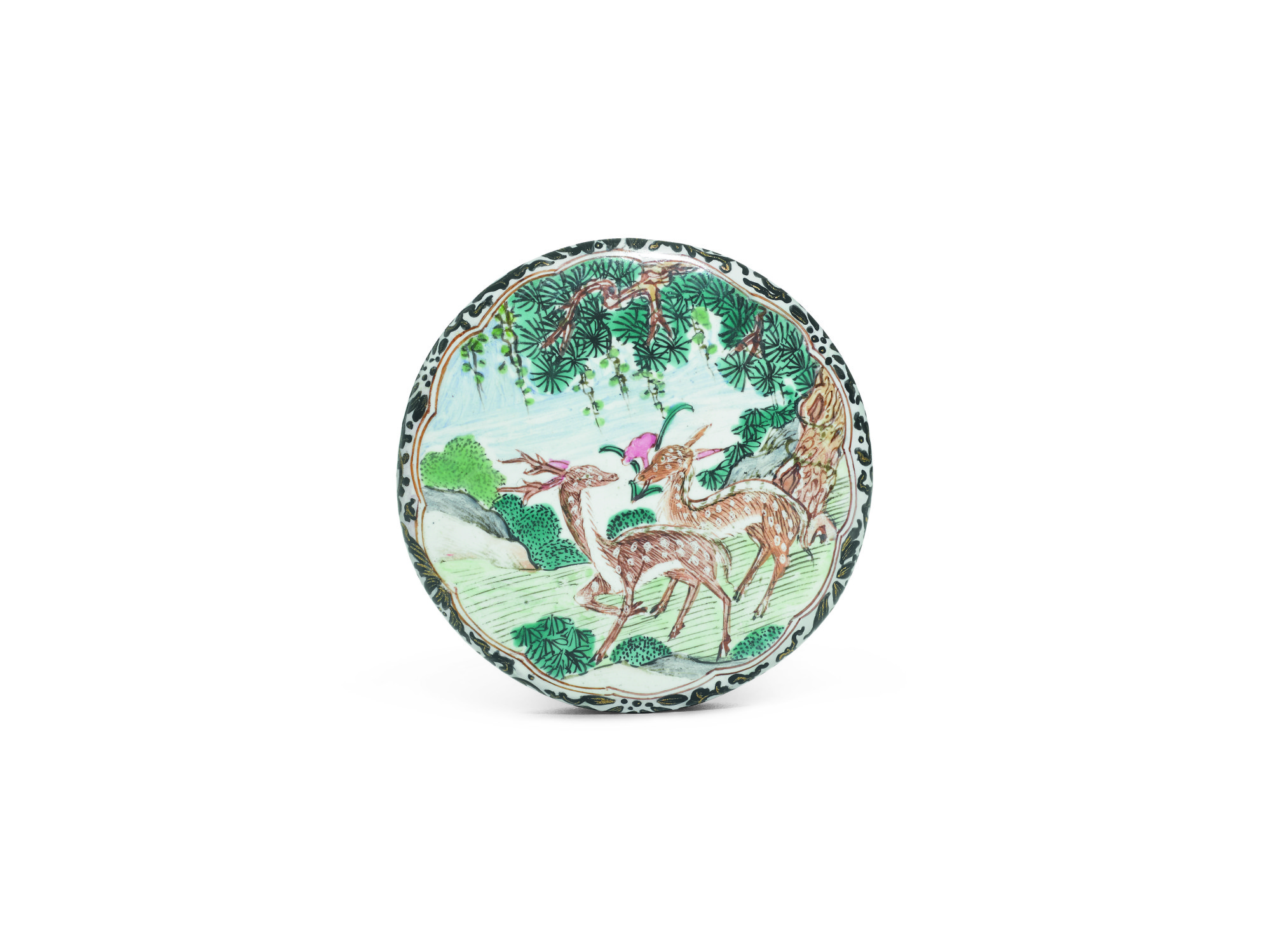 A Canton Enamel Circular Snuff Box And Cover | Qing Dynasty [two Items] — Qing Dynasty [two Items]