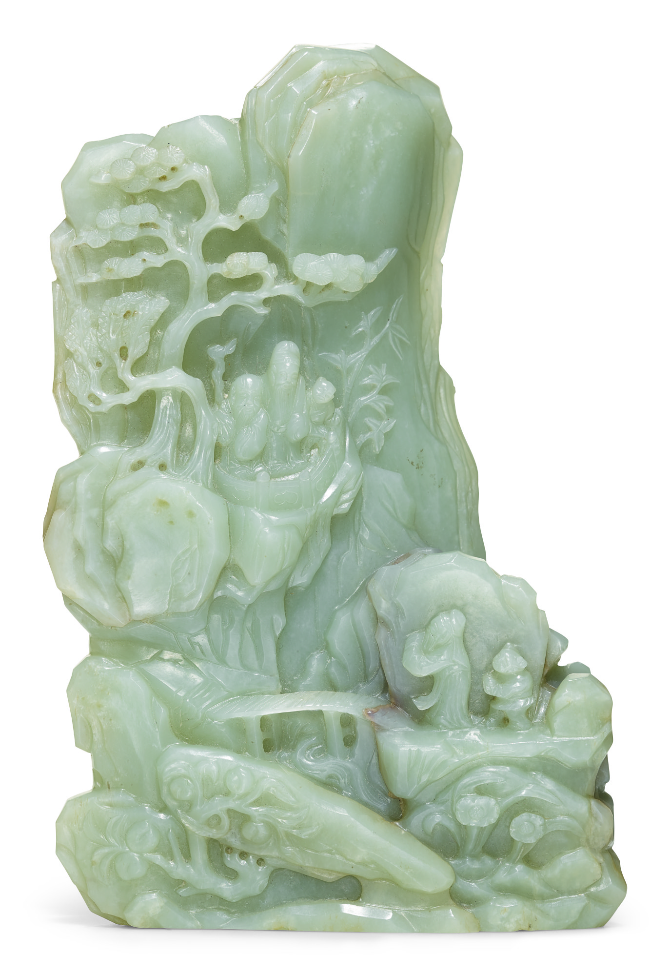 A Celadon Jade ‘immortal’ Mountain | Qing Dynasty, 18th/19th Century — Qing Dynasty, 18th/19th Century