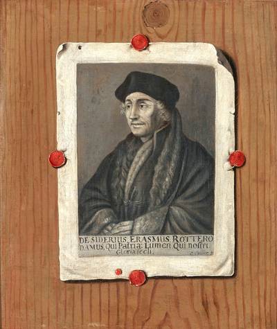 Trompe-l’œil With A Portrait Of Erasmus