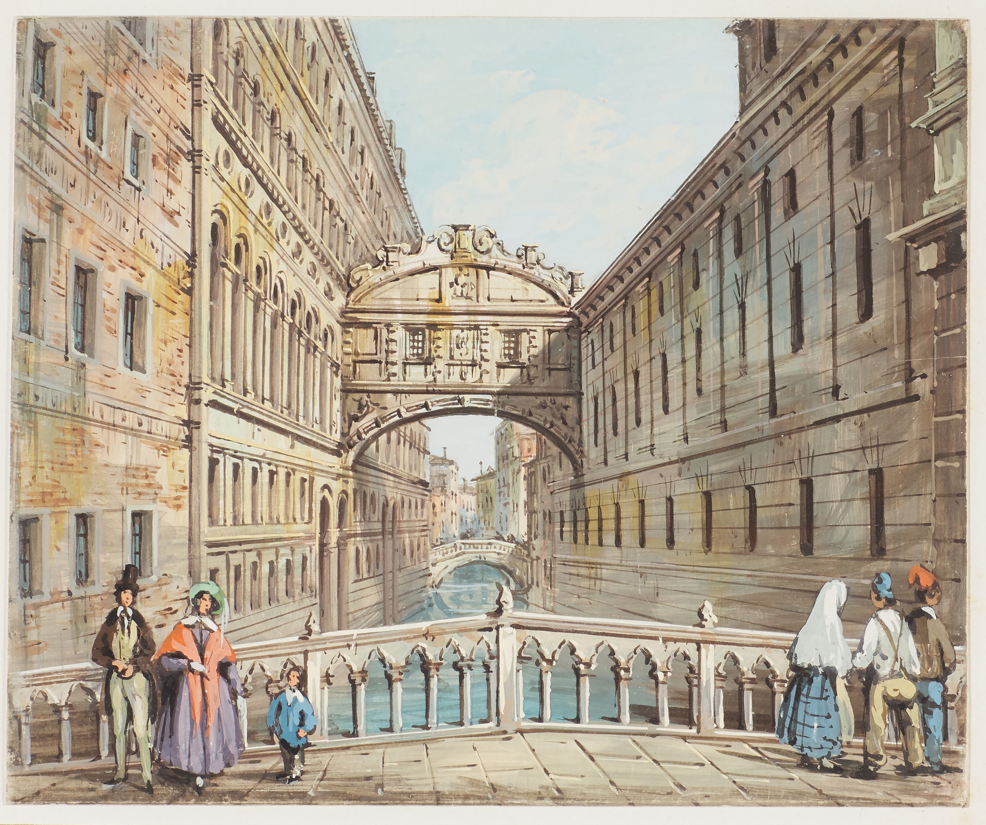 View of the Ponte dei Sospiri, Venice