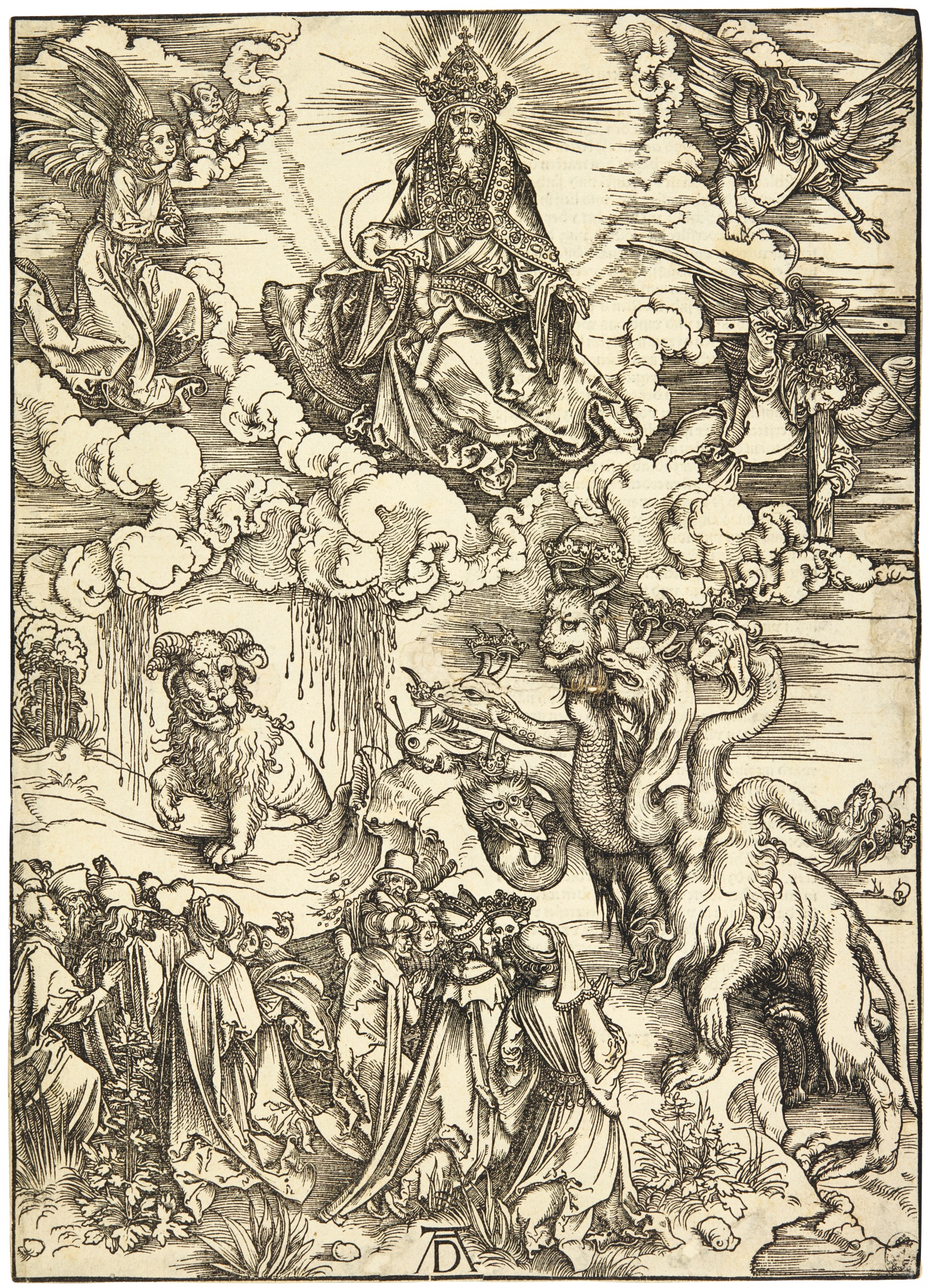 Albrecht Dürer — The Beast With Two Horns Like A Lamb (b. 74; M., Holl. 175)