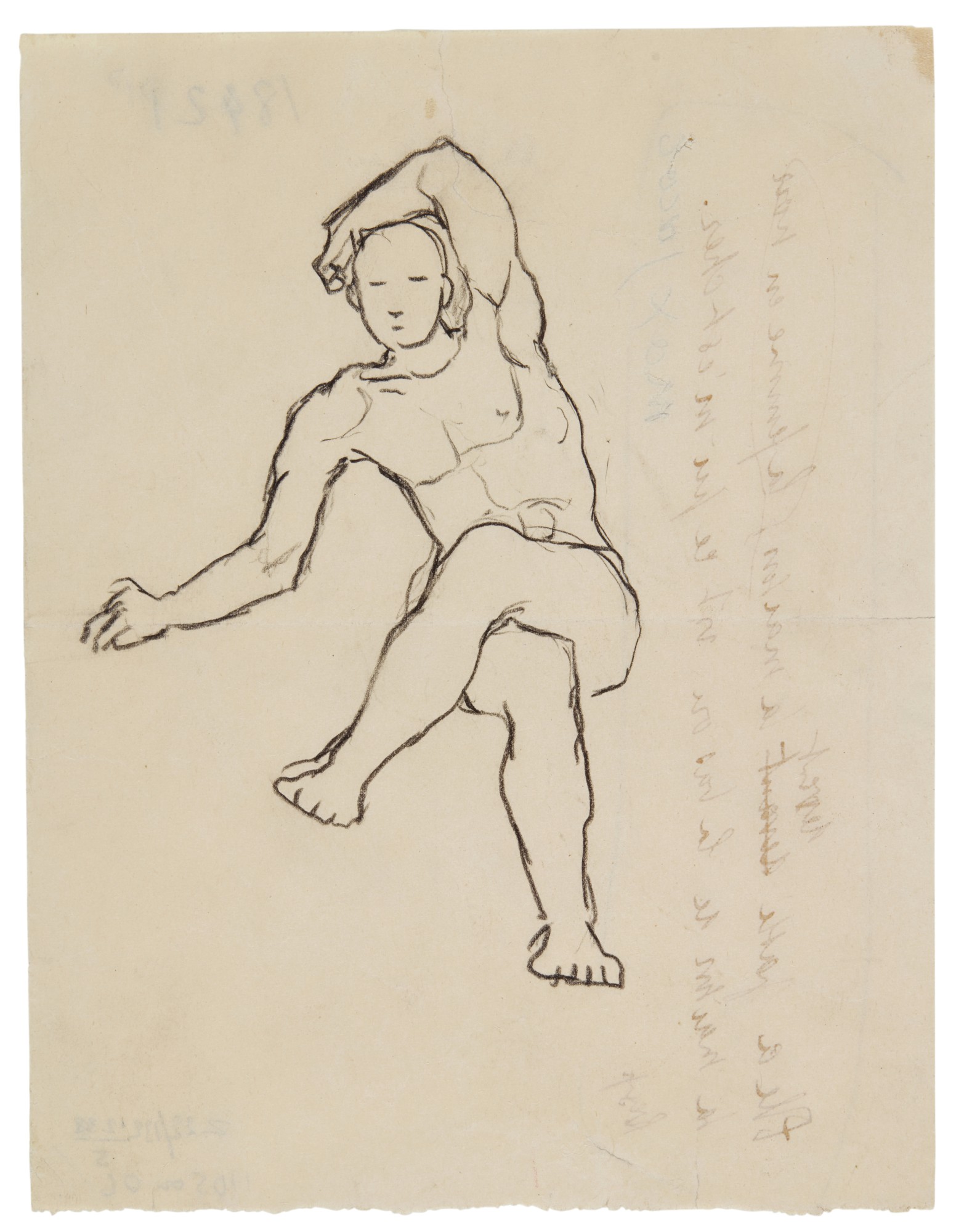 Unknown — Étude d'homme assis