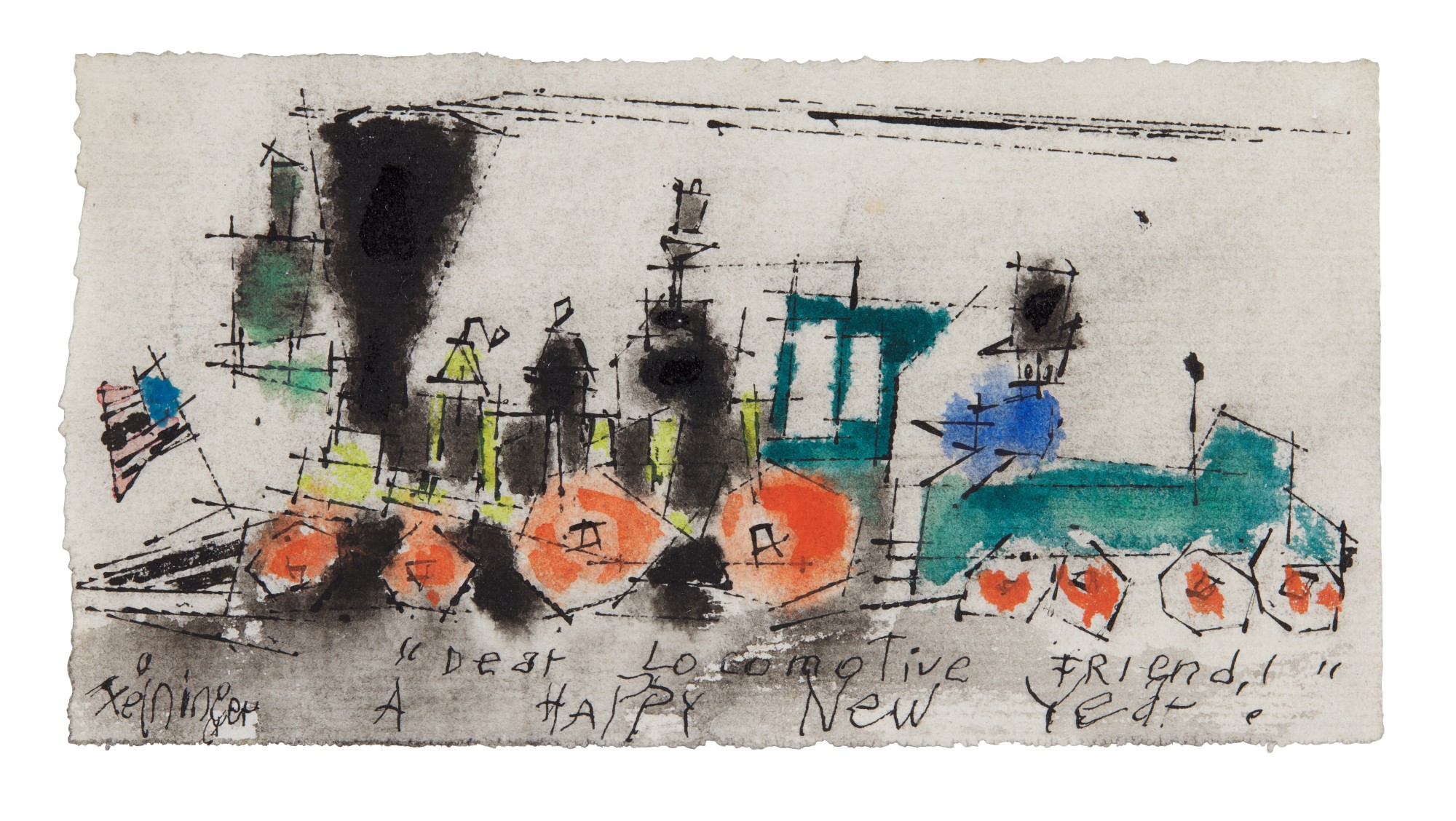 Lyonel Feininger — Locomotive