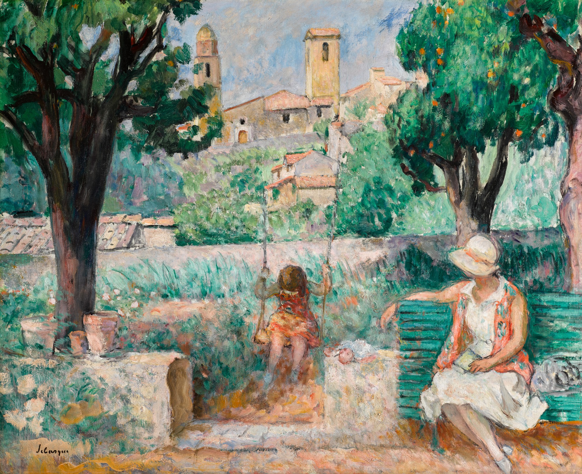 Henri Lebasque — Le Cannet, la balançoire