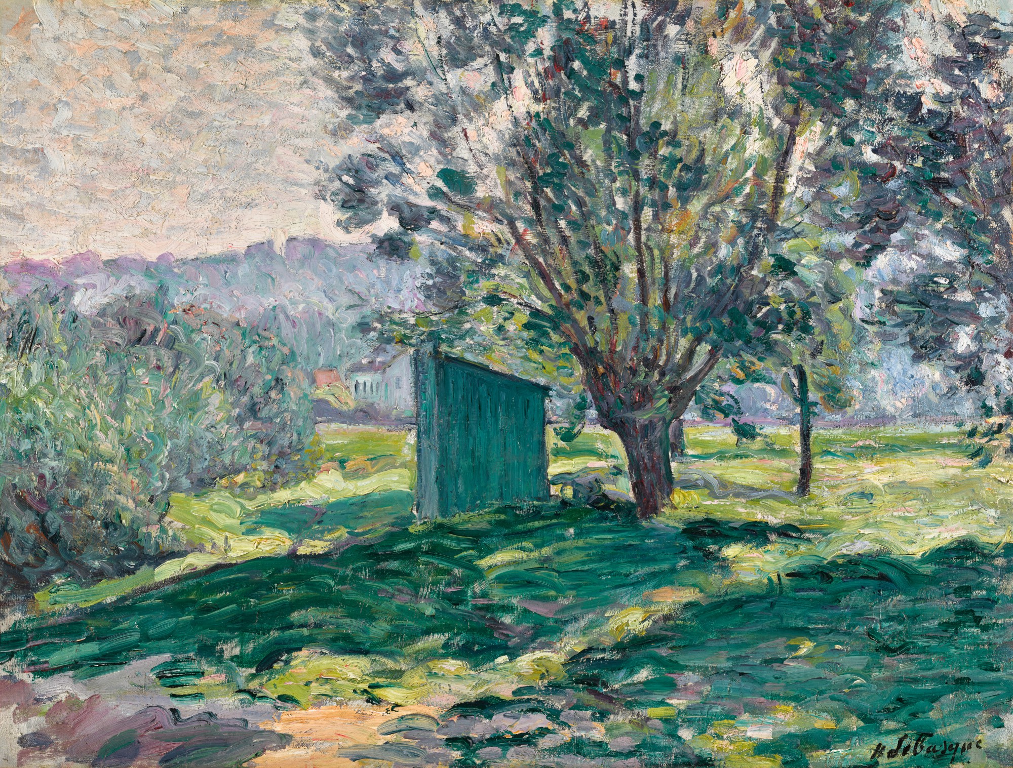 Henri Lebasque — Paysage au cabanon