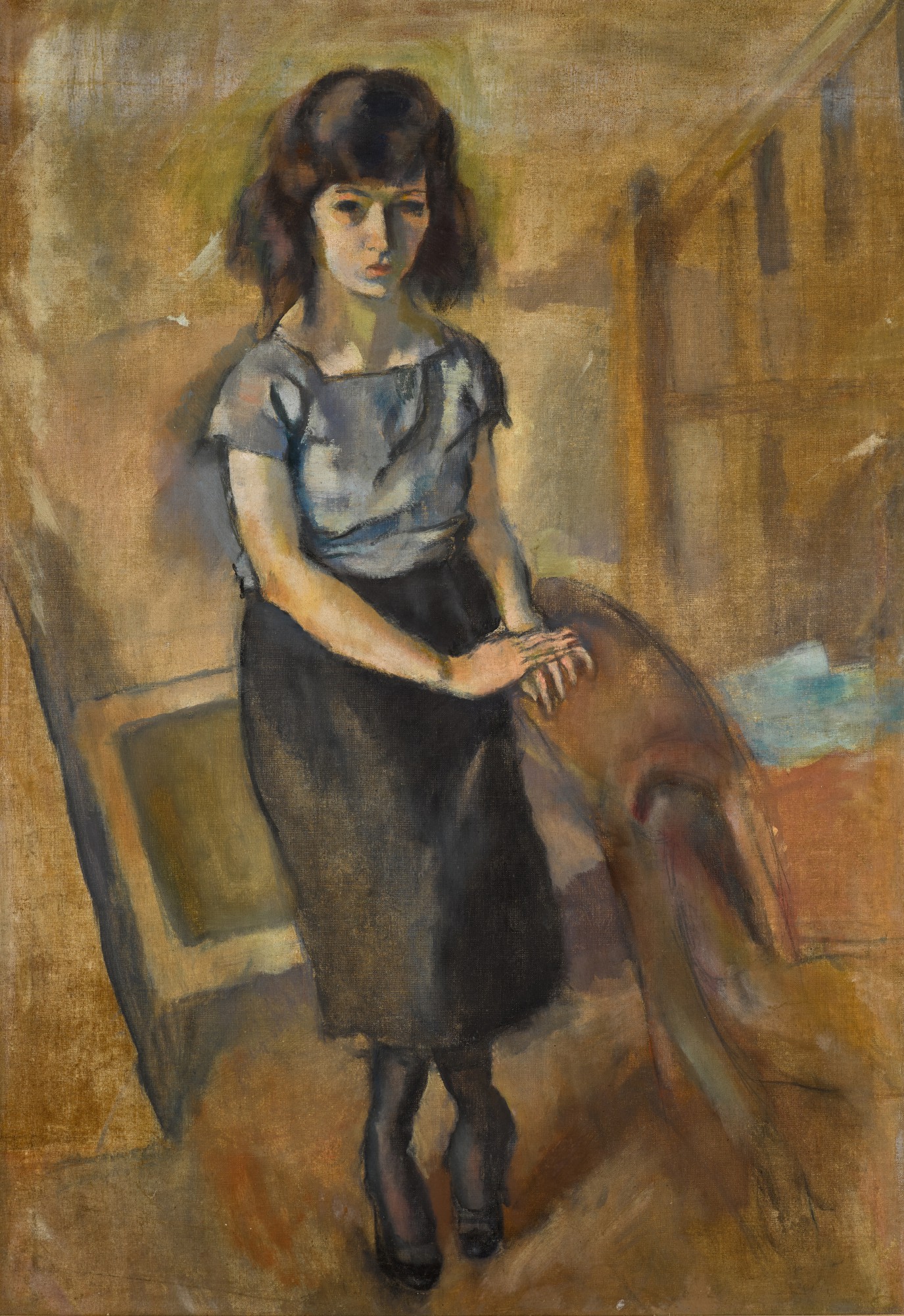 Portrait d'une femme debout