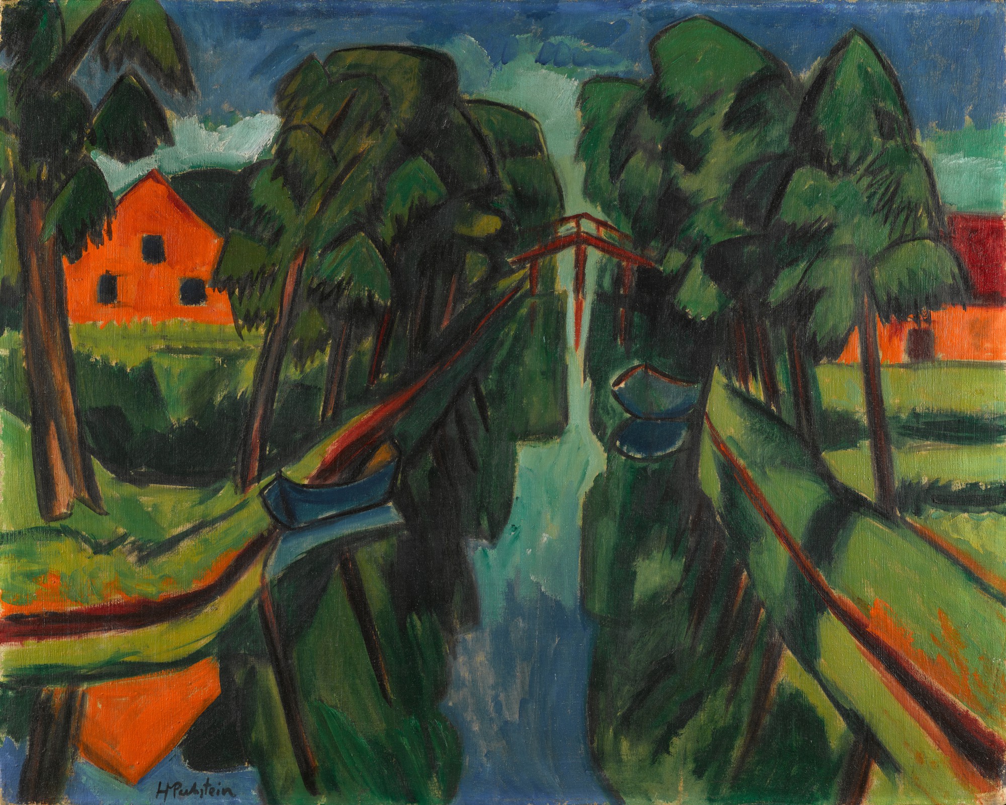 Max Pechstein — Der Mühlengraben (The Mill Stream)