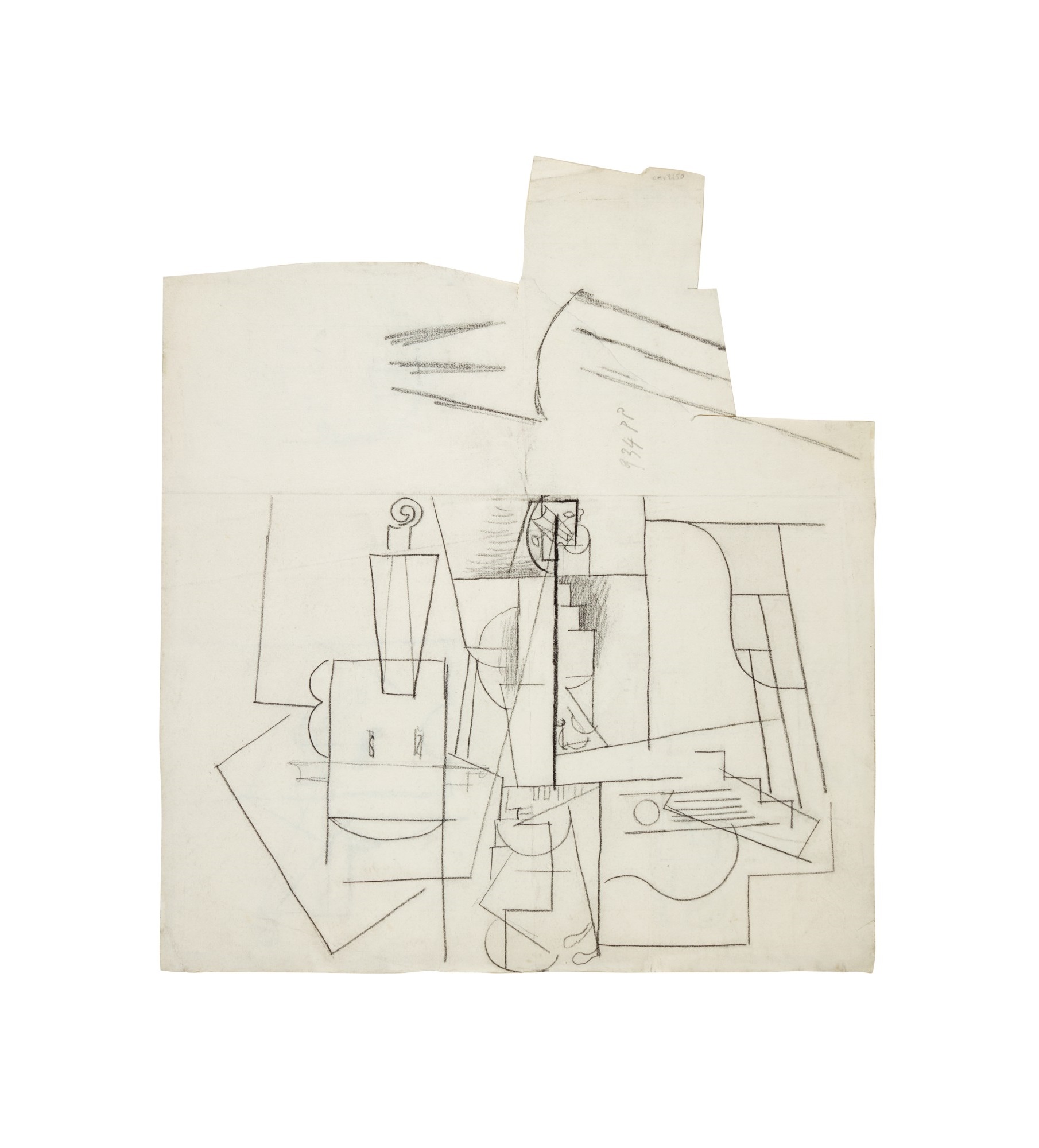 Unknown — Étude cubiste - recto & verso