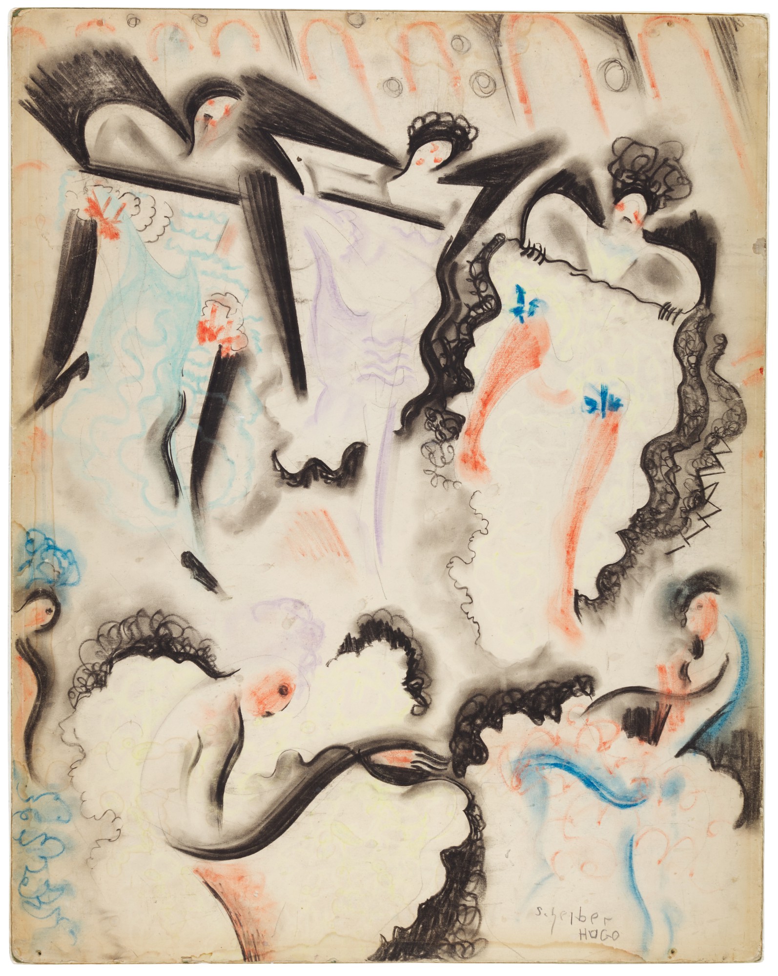 Hugó Scheiber — Can Can Dancers