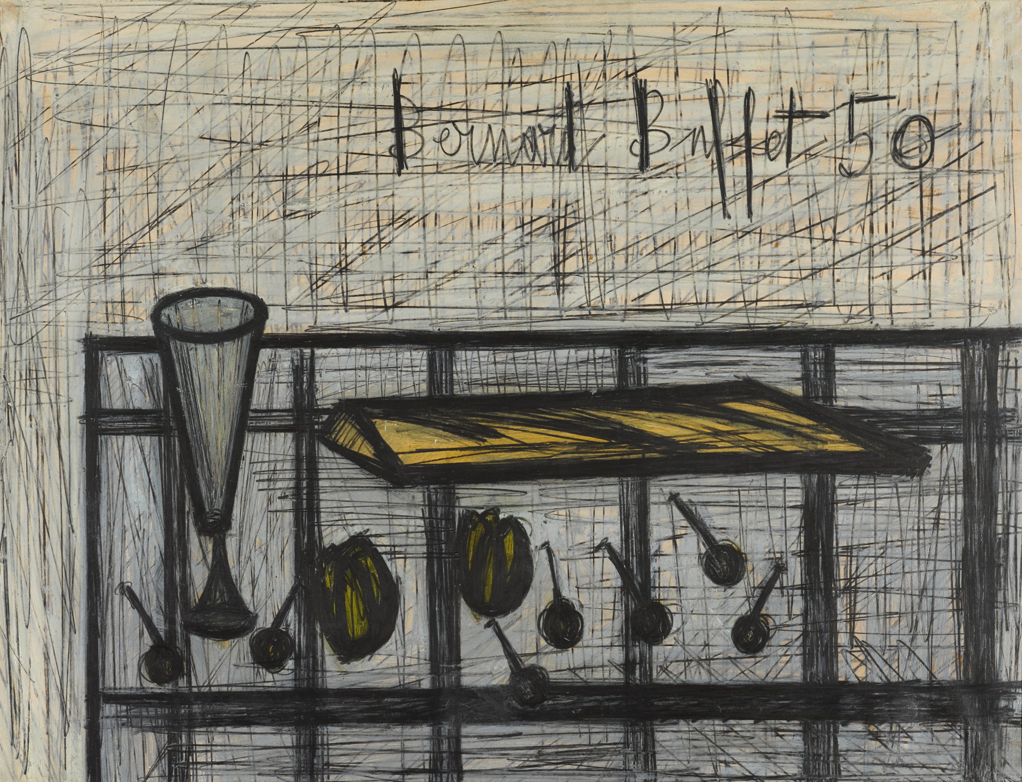 Bernard Buffet — Nature morte au pain