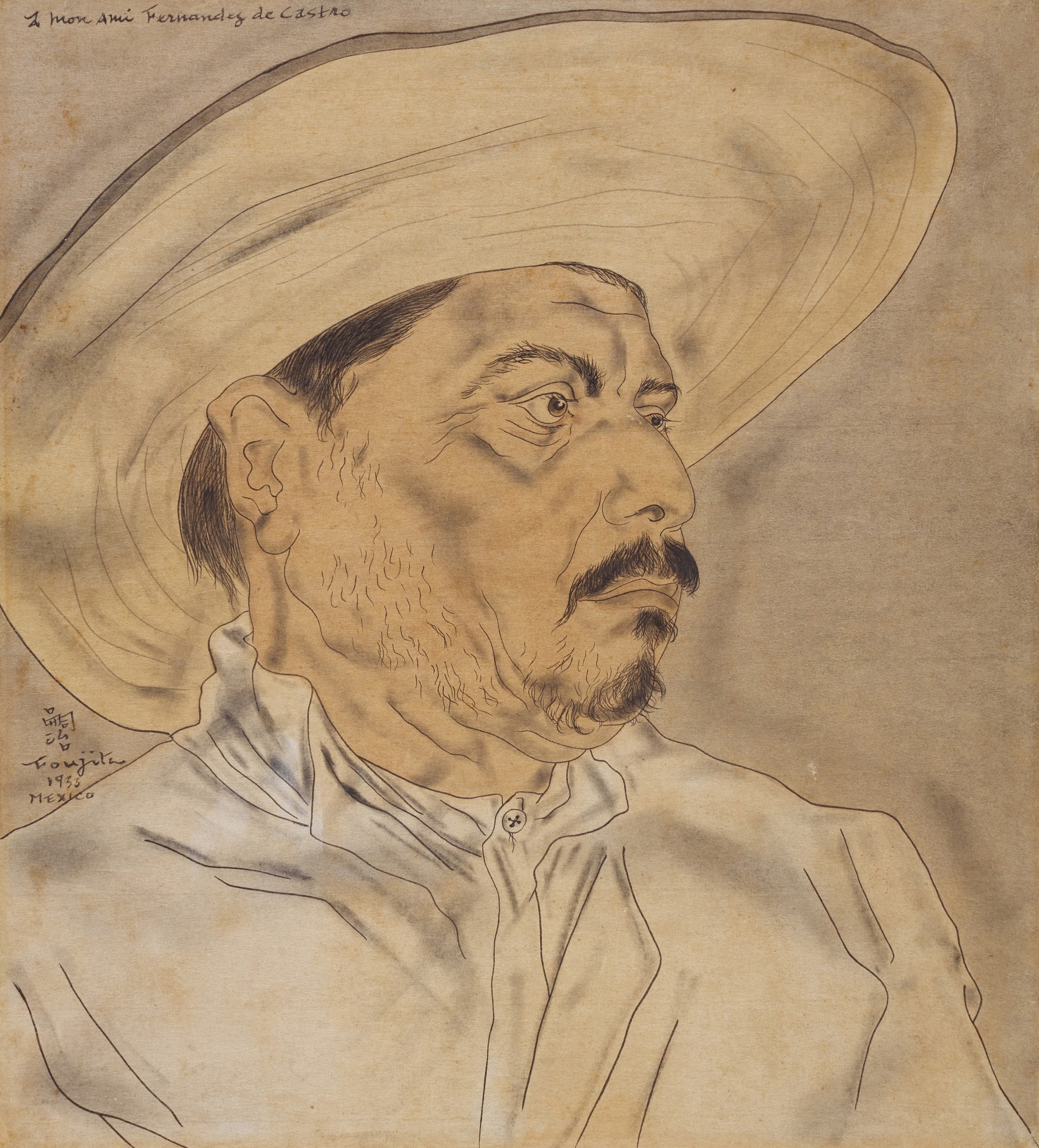 Léonard Tsugouharu Foujita — Le Mexicain barbu