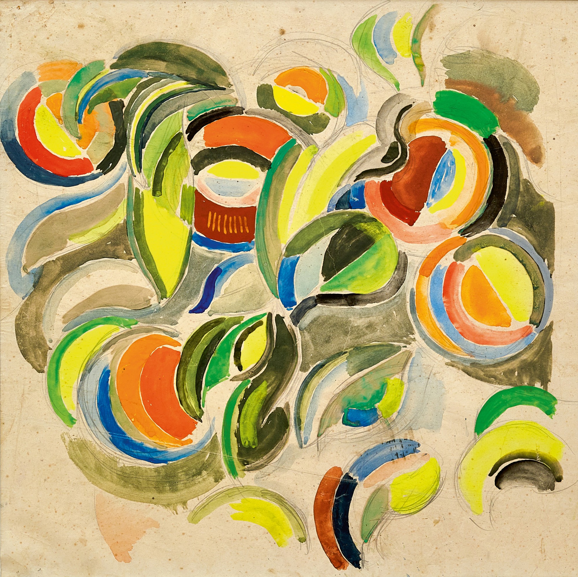 Sonia Delaunay — Projet de decoration pour l'un des Pavillon de l'Exposition Internationale de Paris 1937