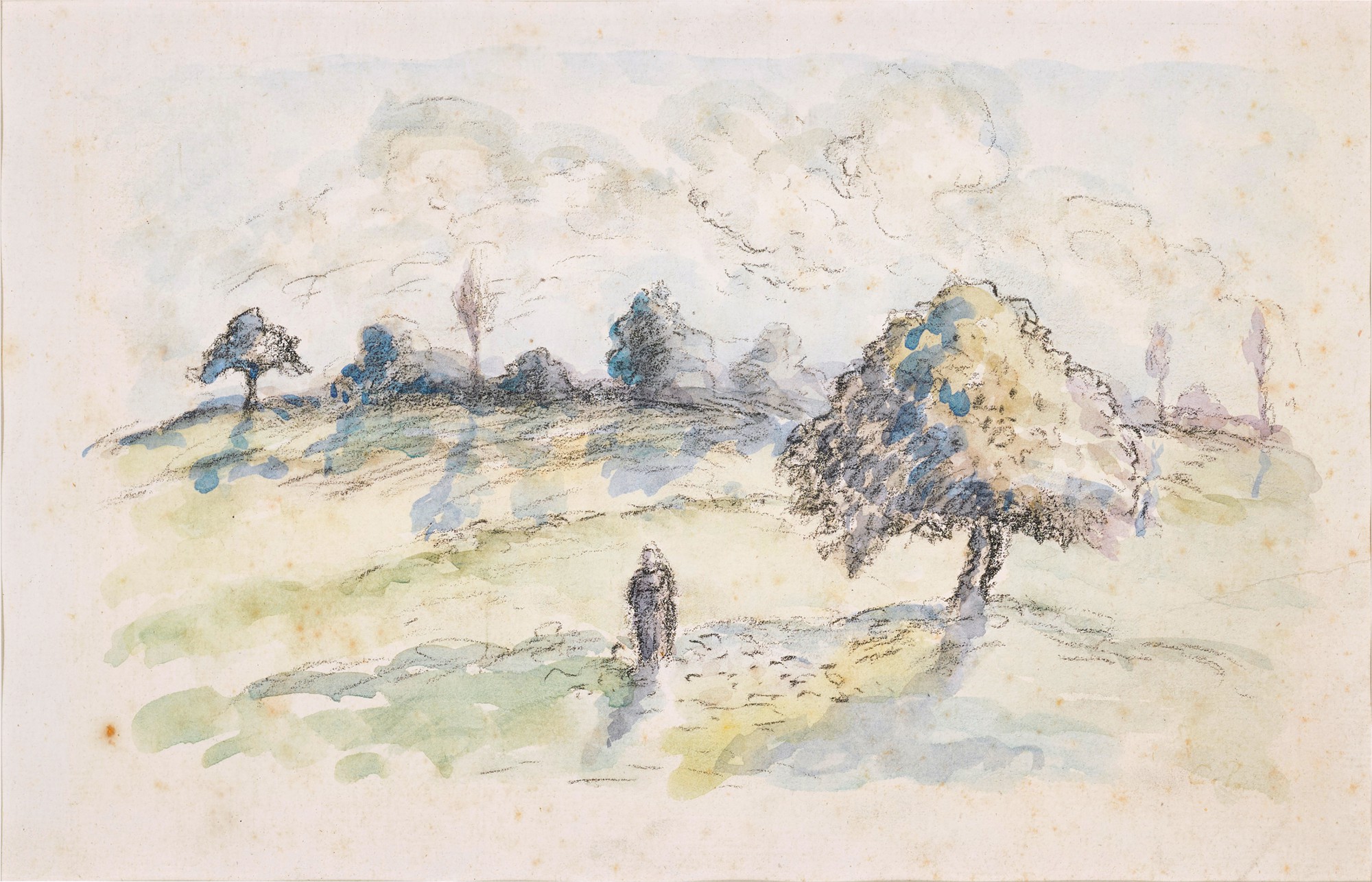 Camille Pissarro — Paysanne dans un paysage