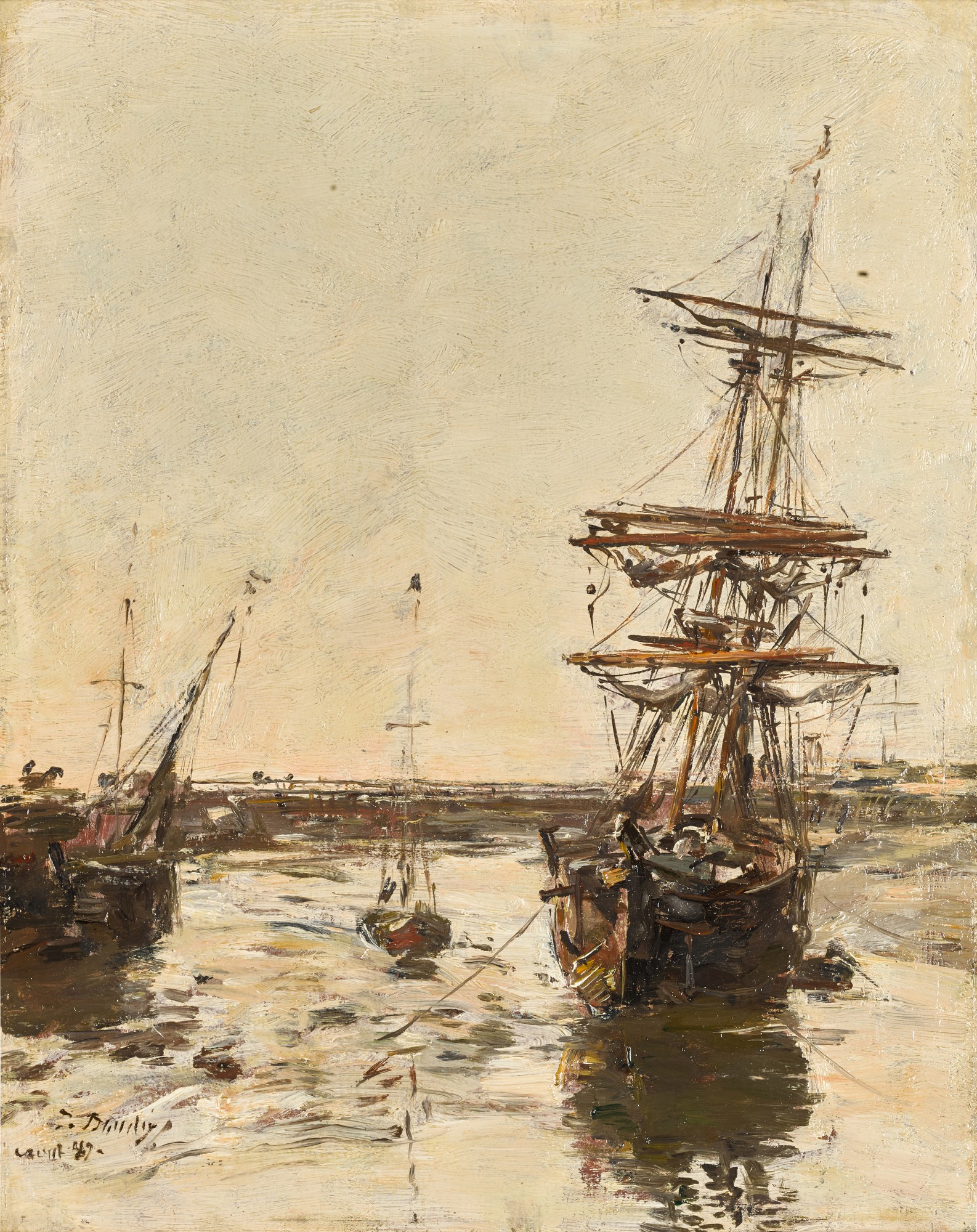 Eugène Boudin — Avant-port de Trouville