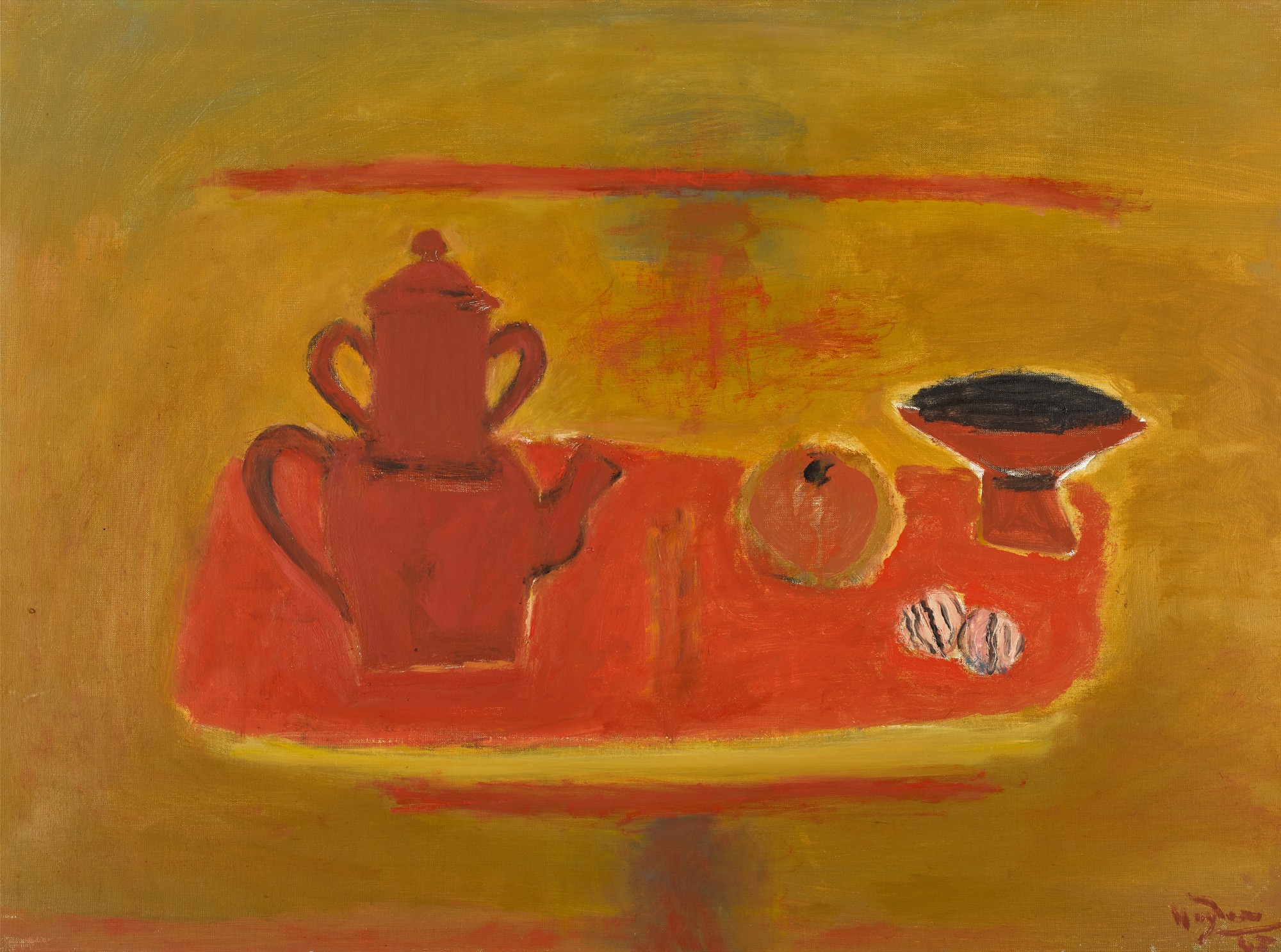 Henri Hayden — Cafetière rouge