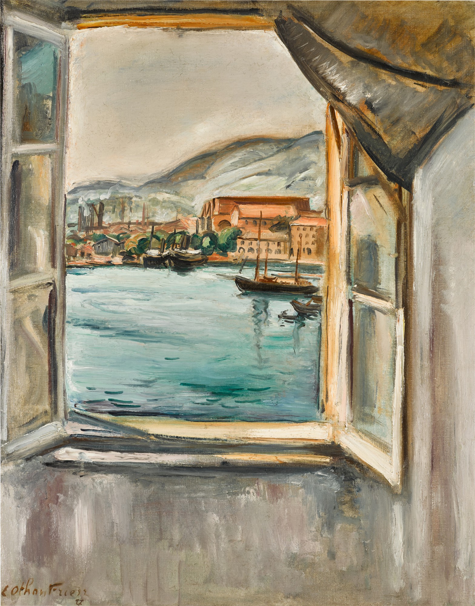 Émile Othon Friesz — La fenêtre sur le port de Toulon