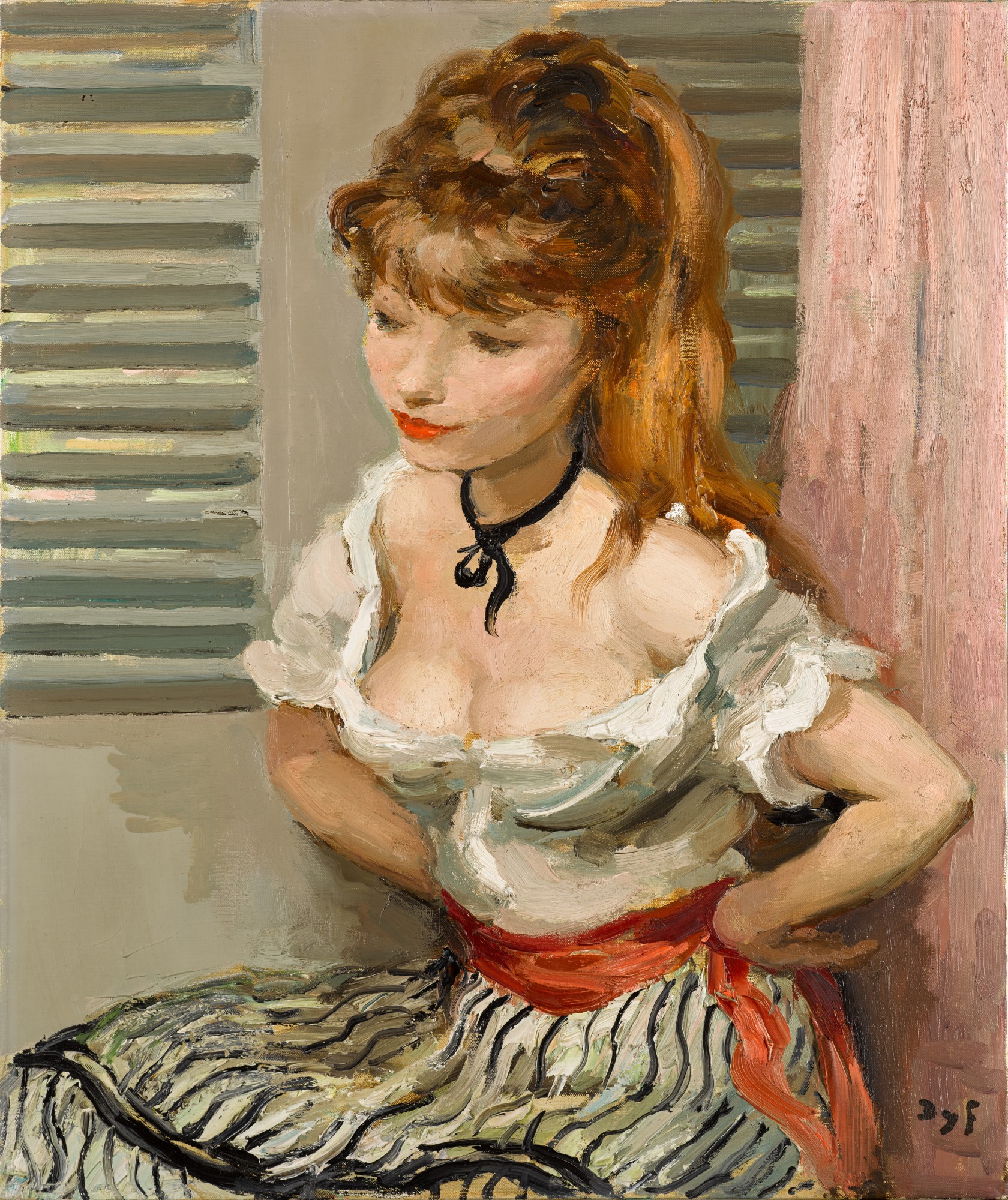 Claudine devant les volets