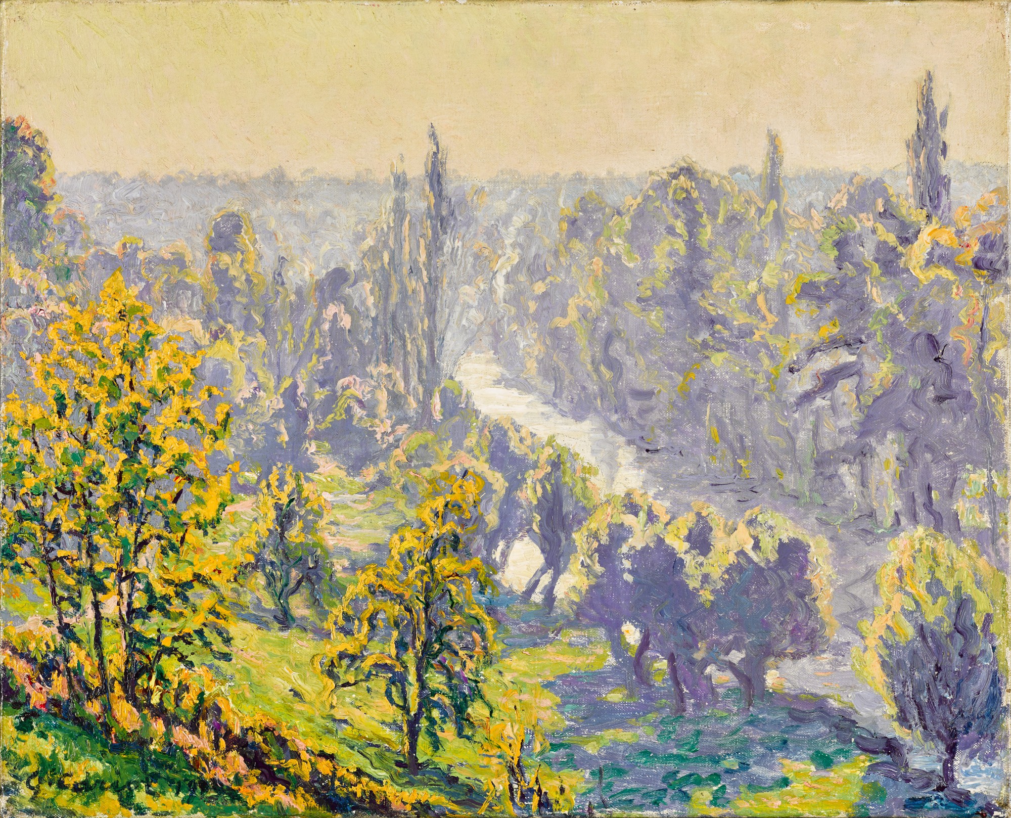 Périgny, automne, matinée sur l'Yerres