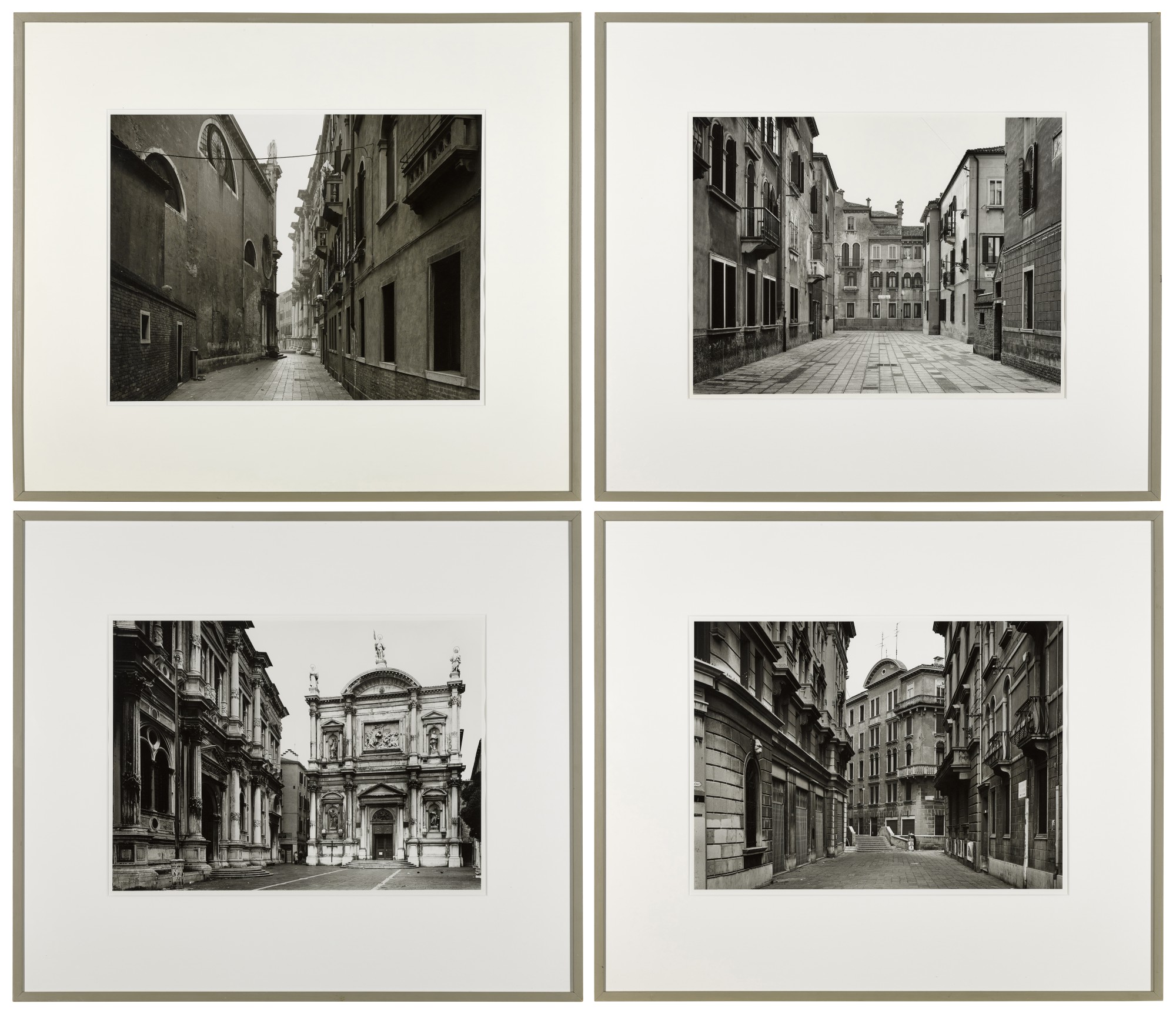 Thomas Struth — (I) Calle Tintoretto, (II) Calle Sacclise, (III) Calle del Montello, (IV) Chiesa e Scuola di san Rocco
