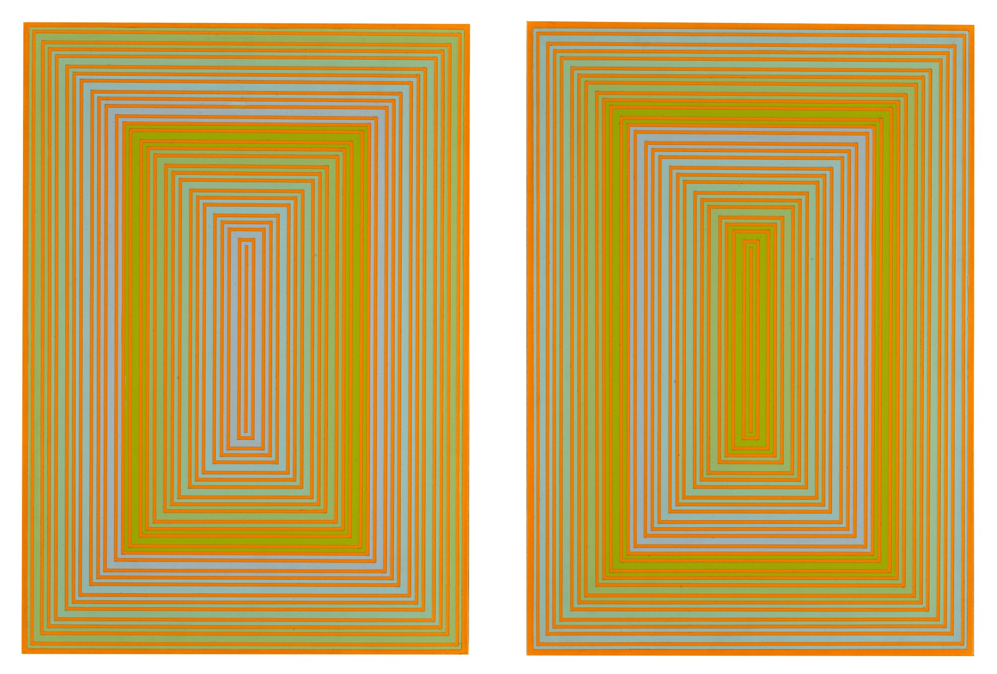 Richard Anuszkiewicz — Light Orange - Warm Centre/ Cool Centre