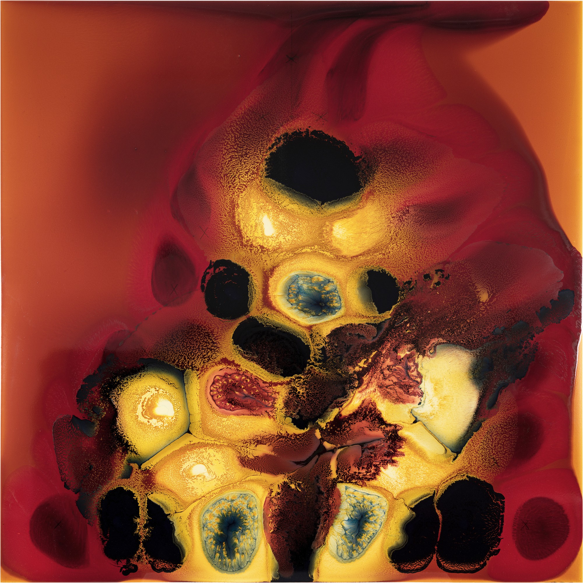 Pascal's Triangle Nature Painting