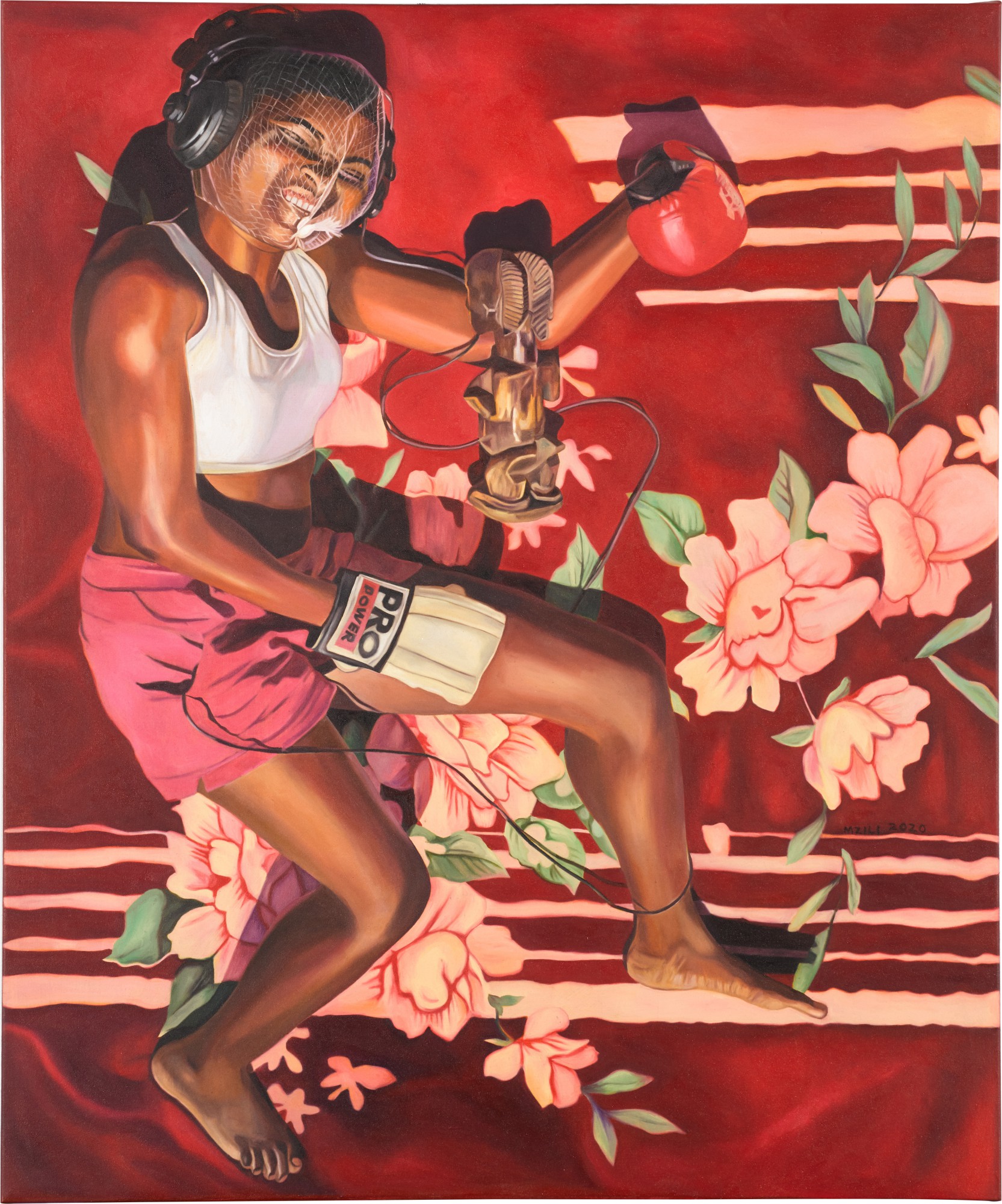 Henry Mzili Mujunga — Red Blanket and Divine I