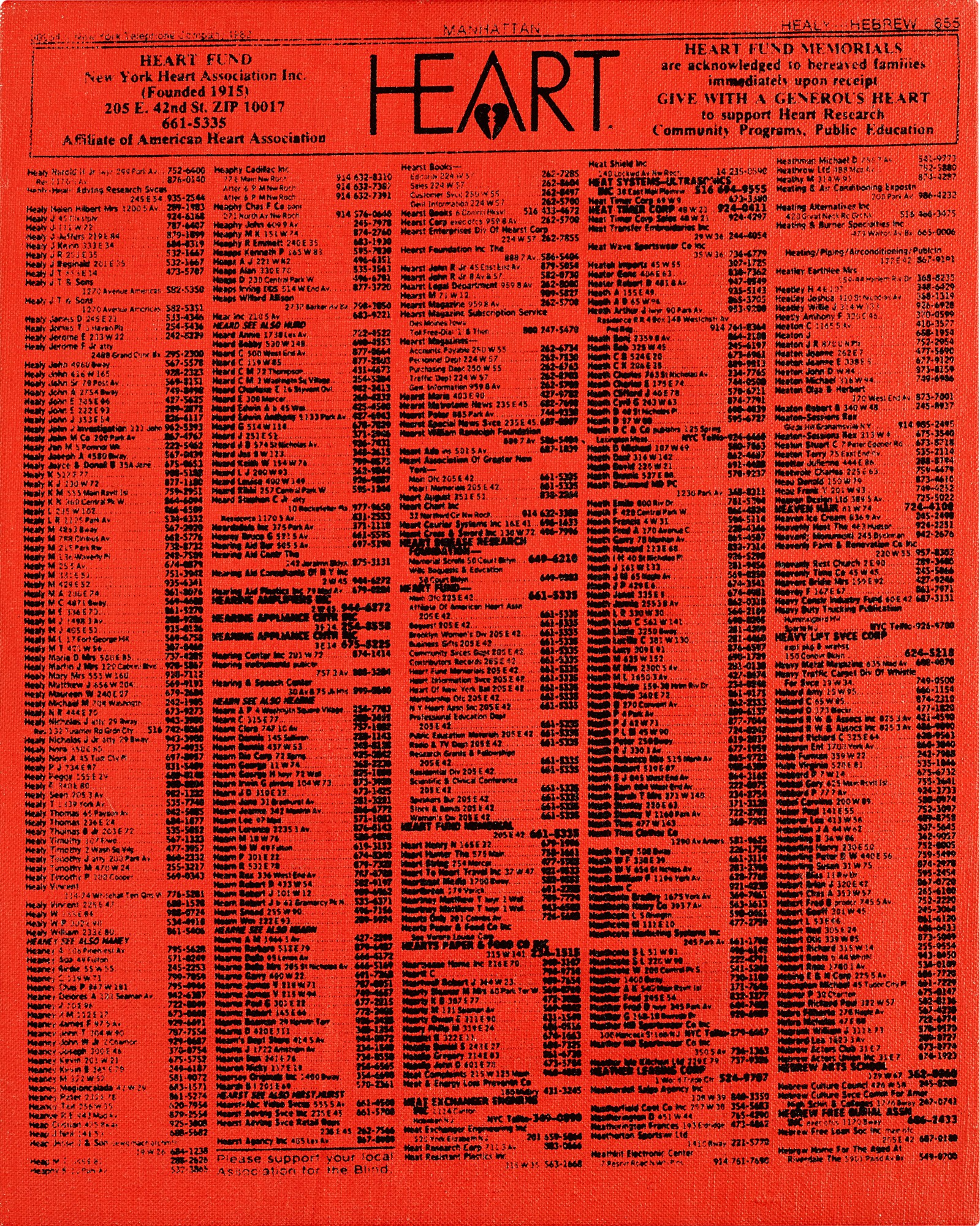 Andy Warhol — Valentine's Hearts Ad