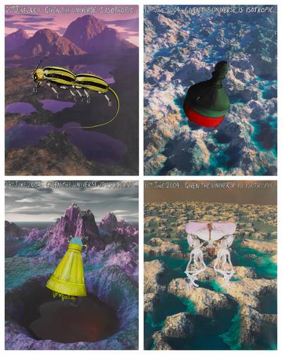 Studio Wall Drawing: Given the Universe is Isotropic