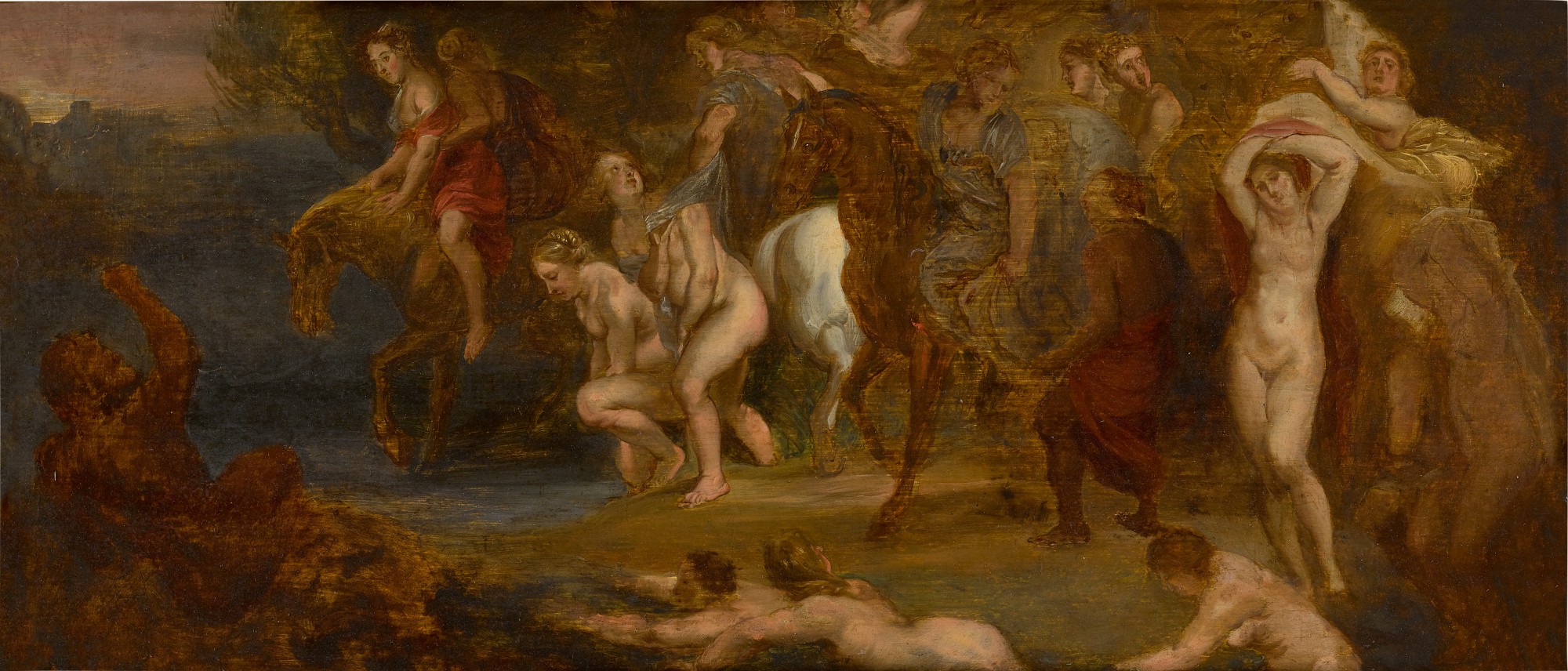Follower of Sir Peter Paul Rubens — The Flight of Cloelia
