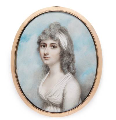 Portrait of a lady of the Keighley family, circa 1795