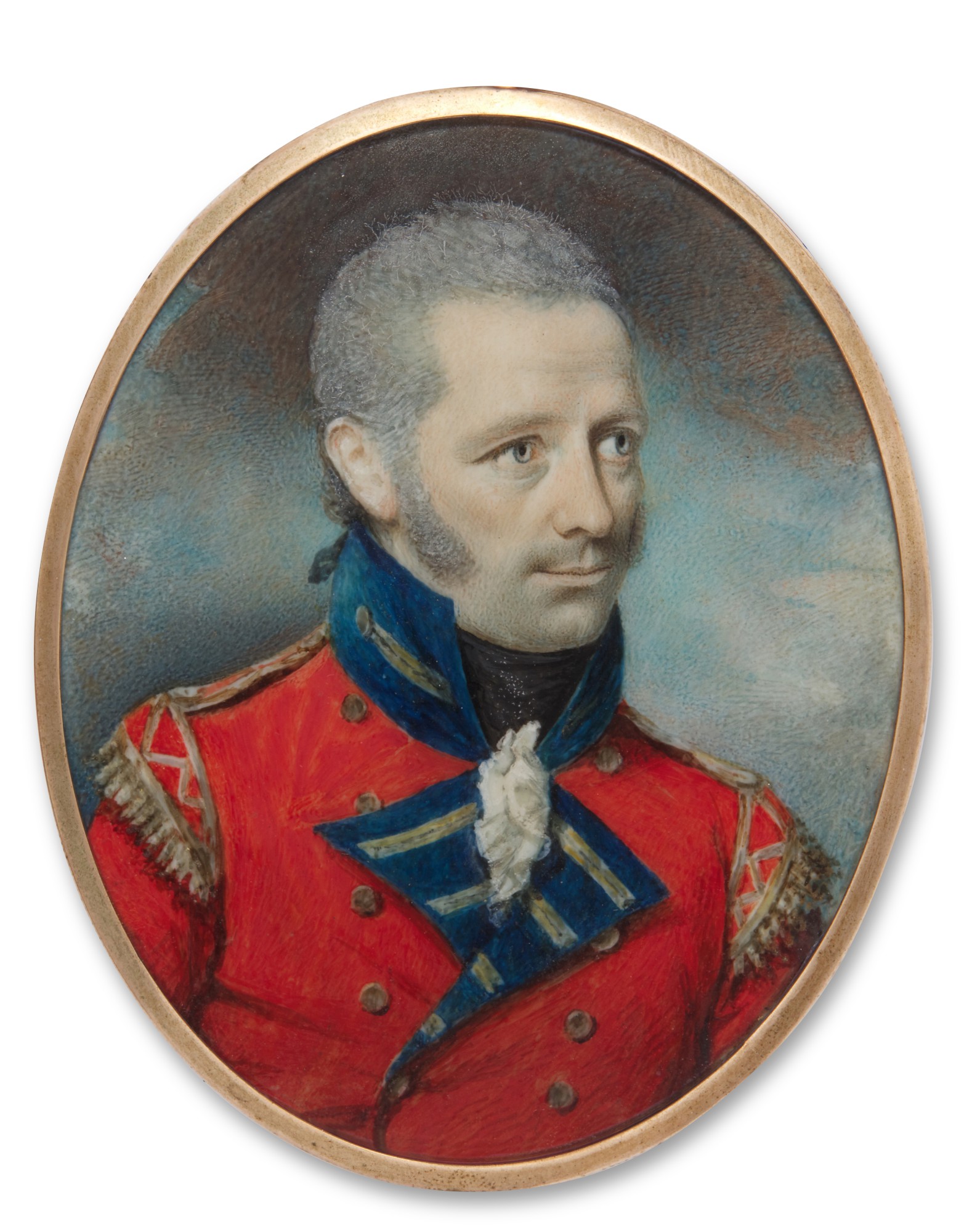 Portrait of an officer, traditionally identified as a member of the Clarendon family, circa 1800