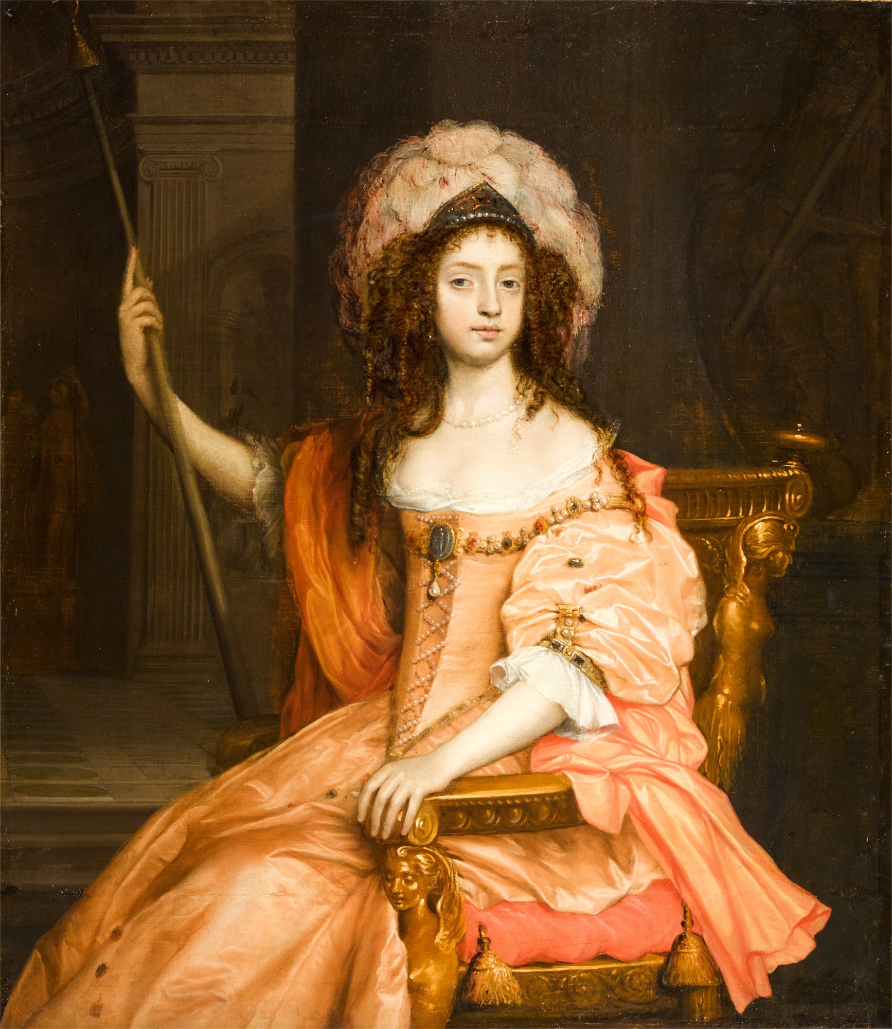 John Michael Wright — Portrait of a lady, possibly Catherine of Braganza (1638-1705)