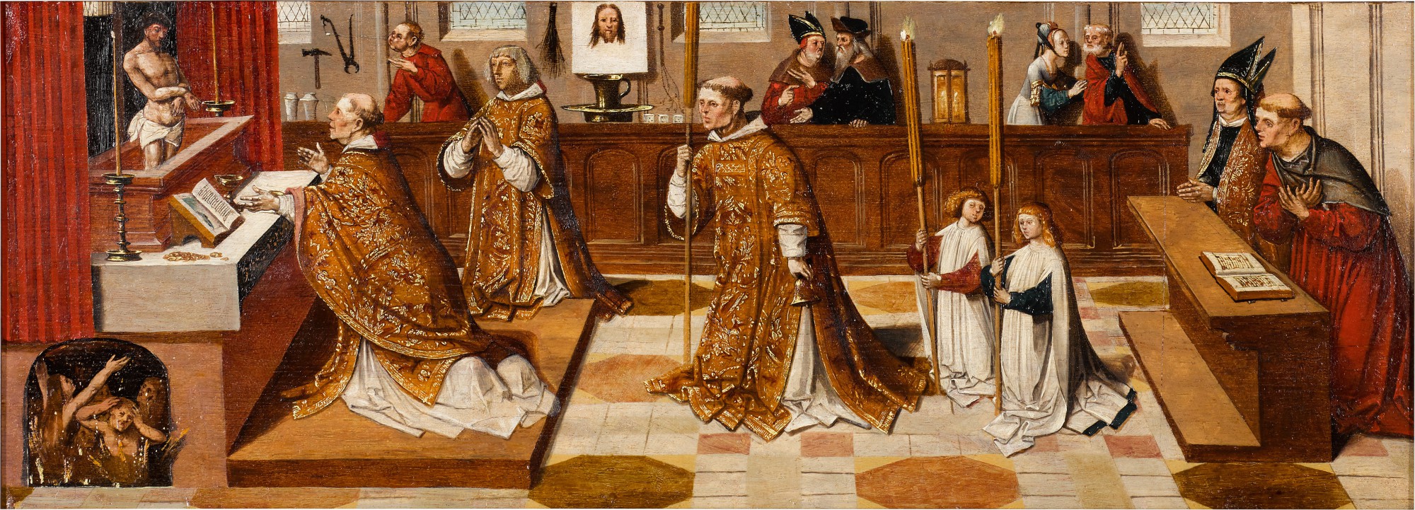 Jacob Cornelisz. van Oostsanen — The Mass of Saint Gregory