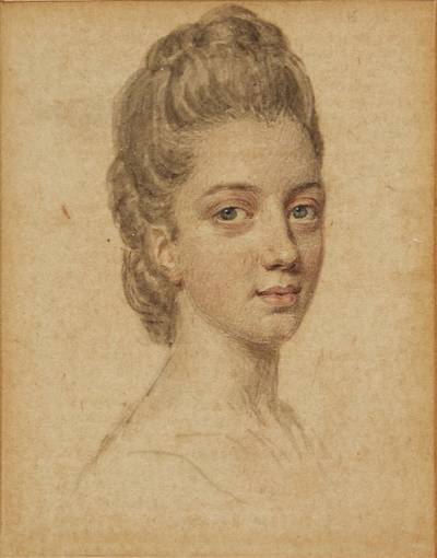 Portrait of Miss Pole; together with a portrait of Maria Wigham