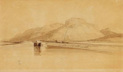 Corpach Basin on the Caledonian Canal with Ben Nevis, Scotland