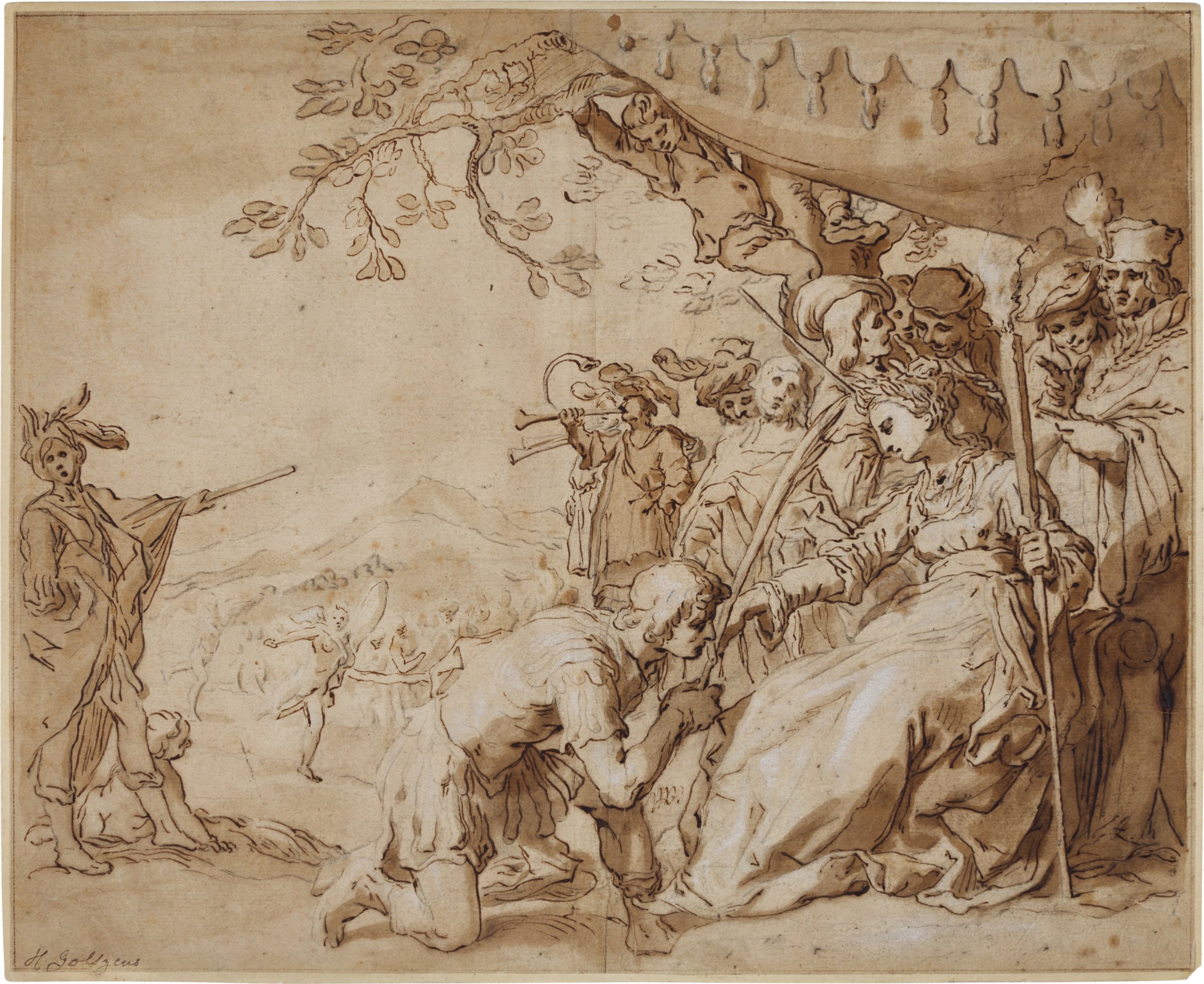 Theagenes Receiving the Palm Branch from Chariclea