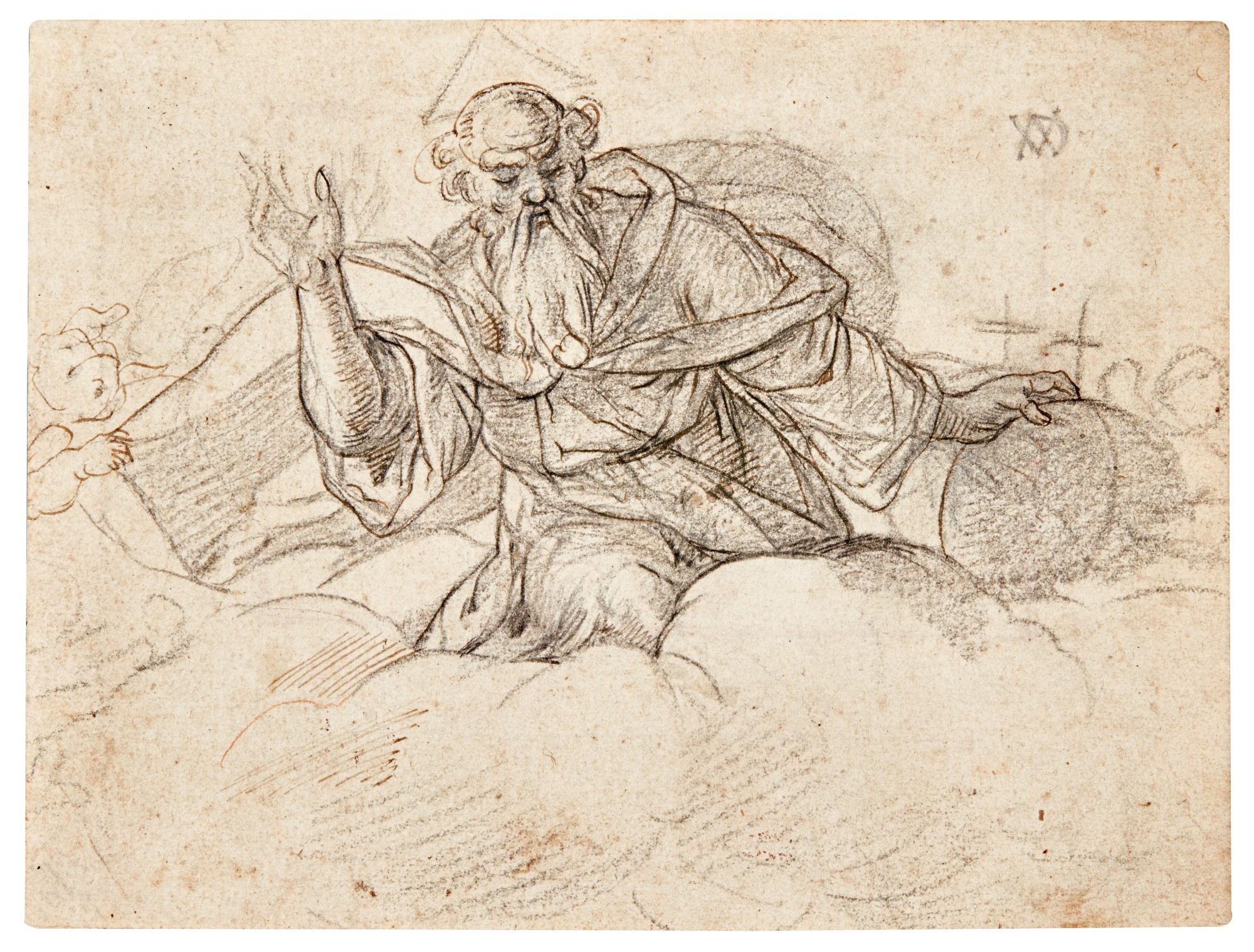Attributed to Peter de Witte, called Candid — God the father, among clouds