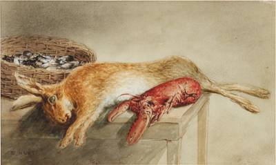 Still life with Hare and Lobster