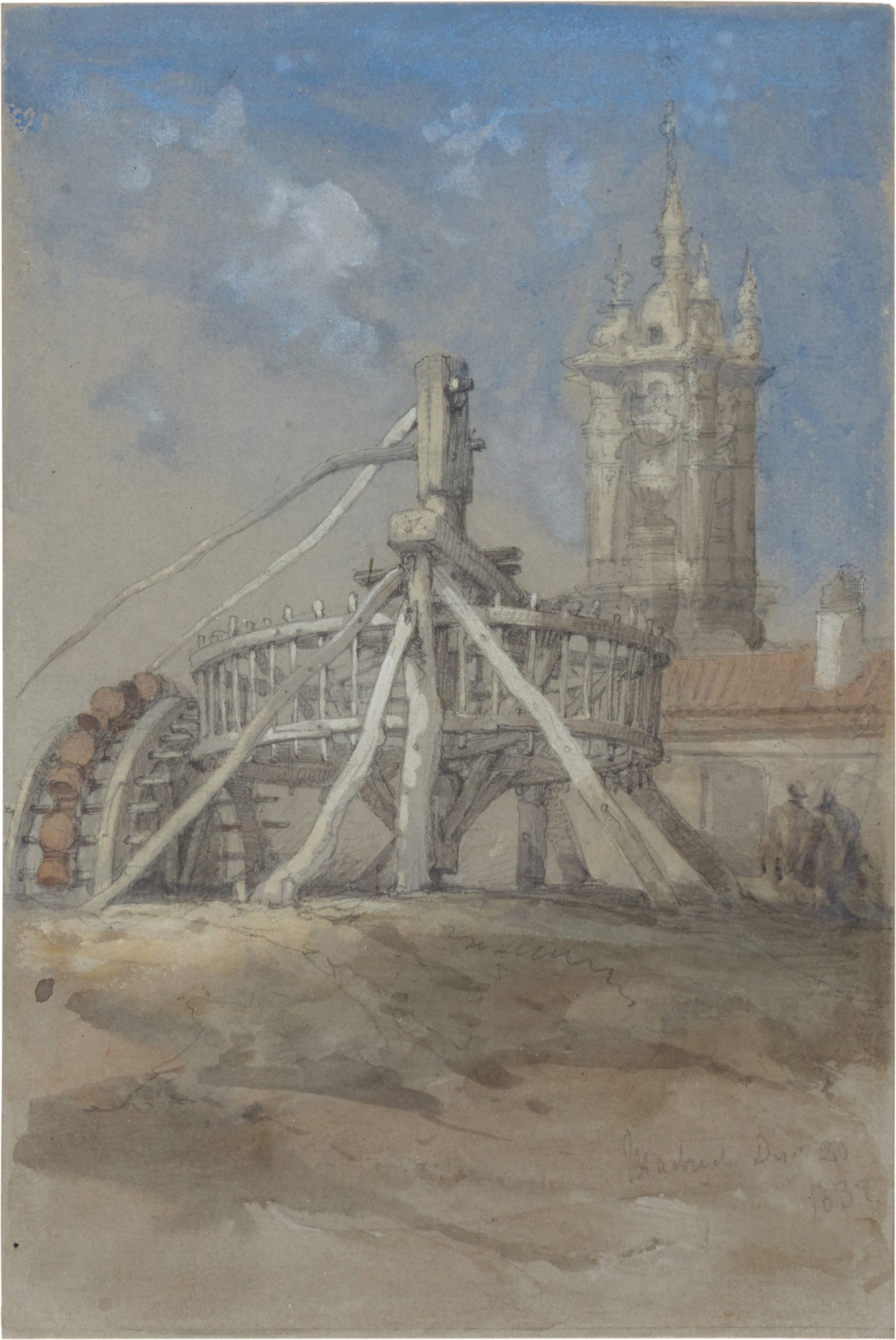 David Roberts — A water well, Madrid